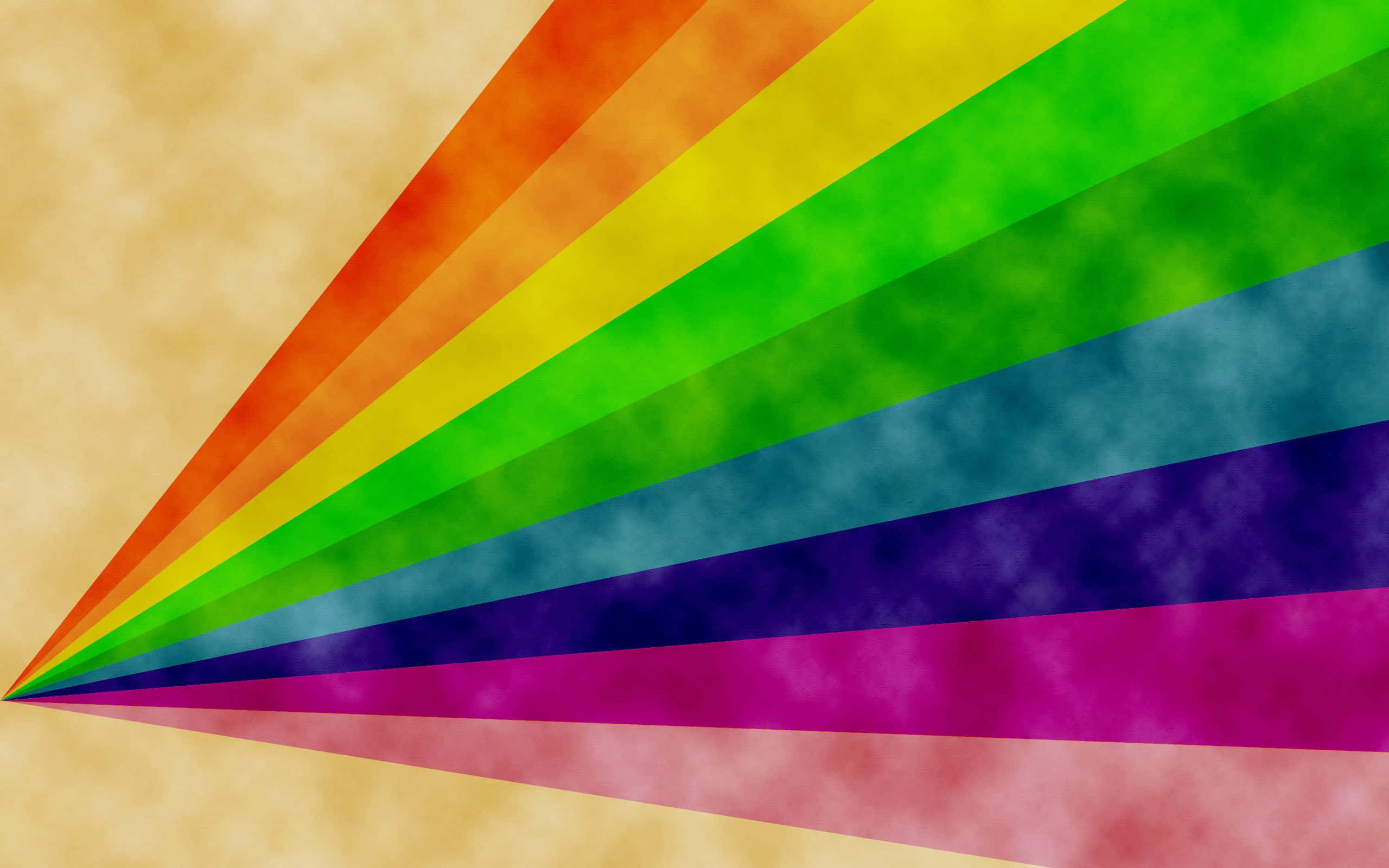 Rainbow Stripe, Brown Pride Desktop, Vibrant rainbow rays, 2K Desktop Wallpaper