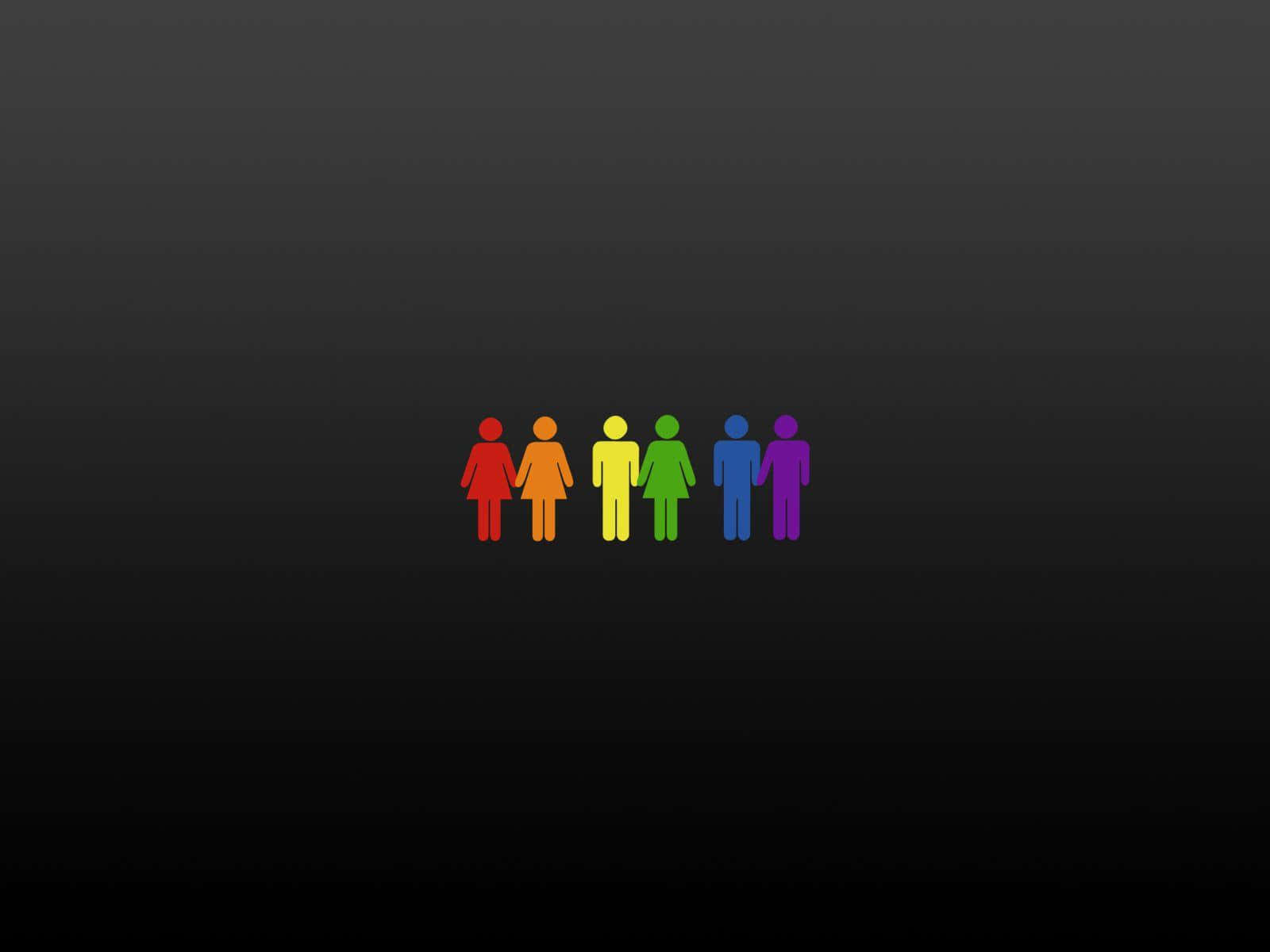 Rainbow People, Pride Desktop, rainbow, HD Desktop Wallpaper