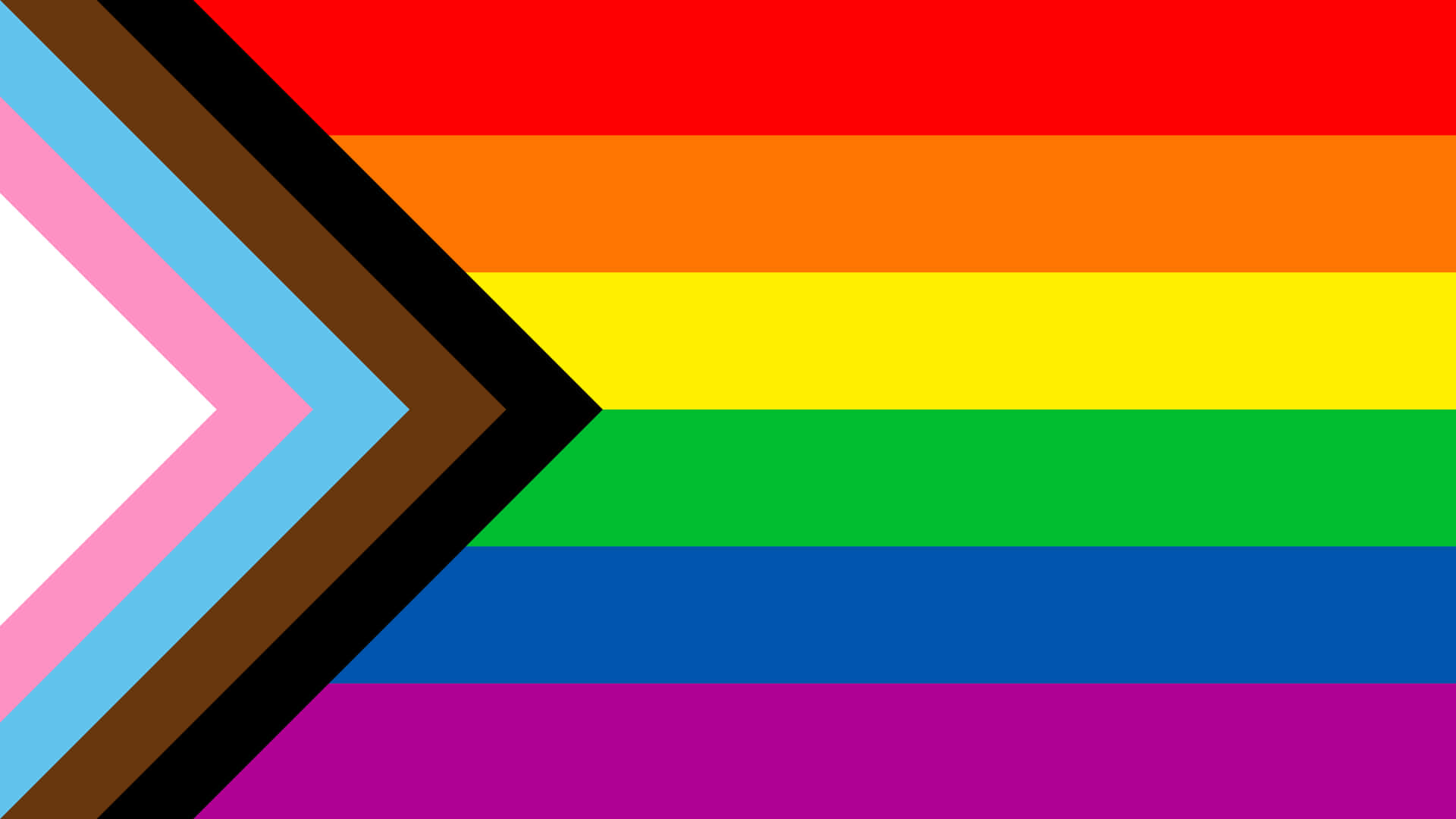 Pride Desktop, rainbow stripes, chevron, Full HD Desktop Wallpaper