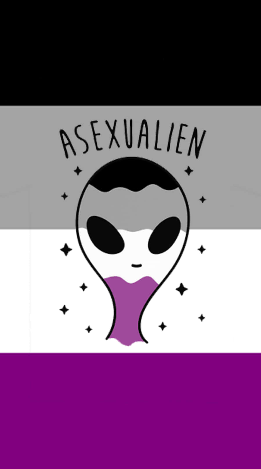 asexual flag, purple lips, black eyes, HD Phone Wallpaper