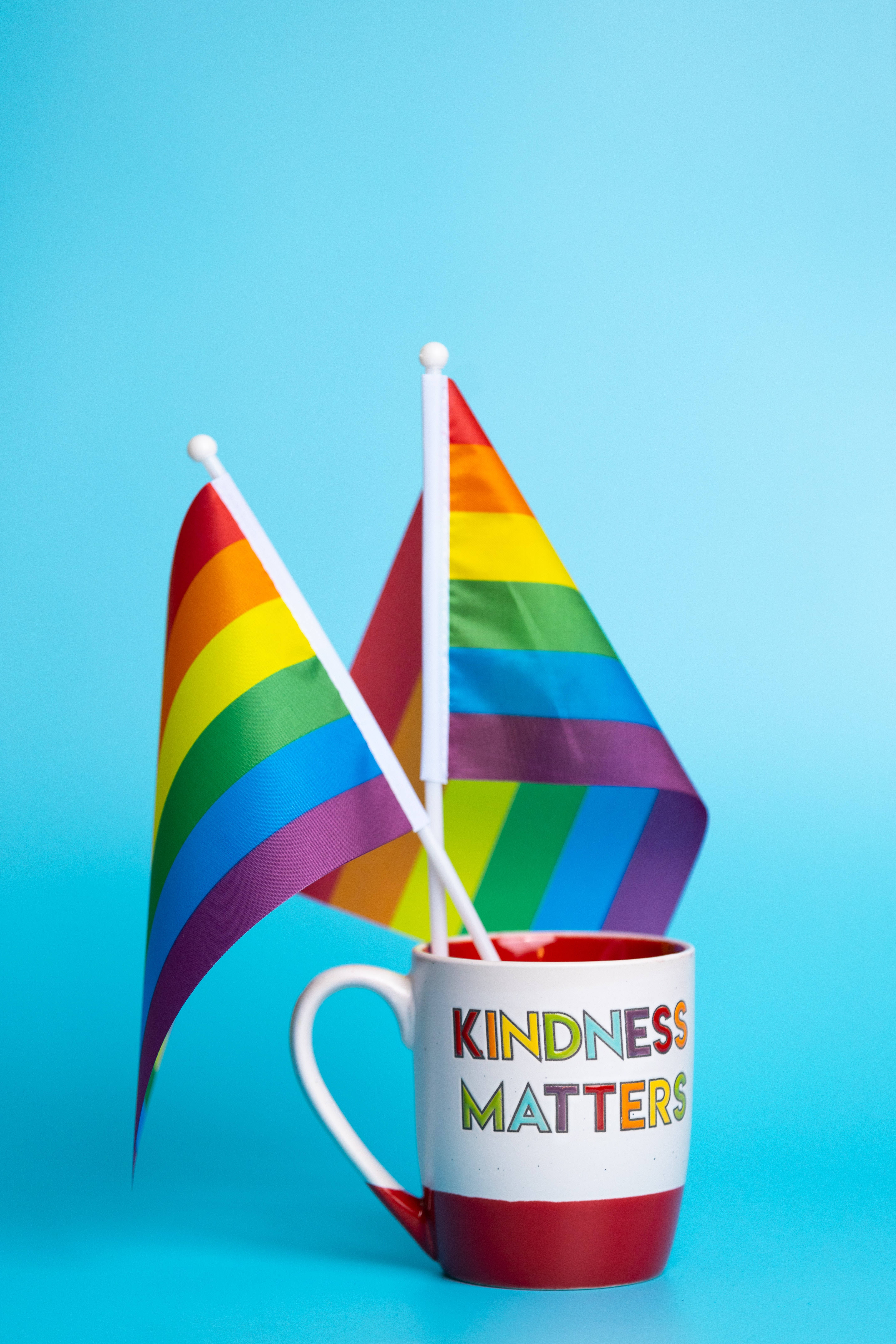 Pride Flag, kindness matters, rainbow flags, 5K Phone Wallpaper