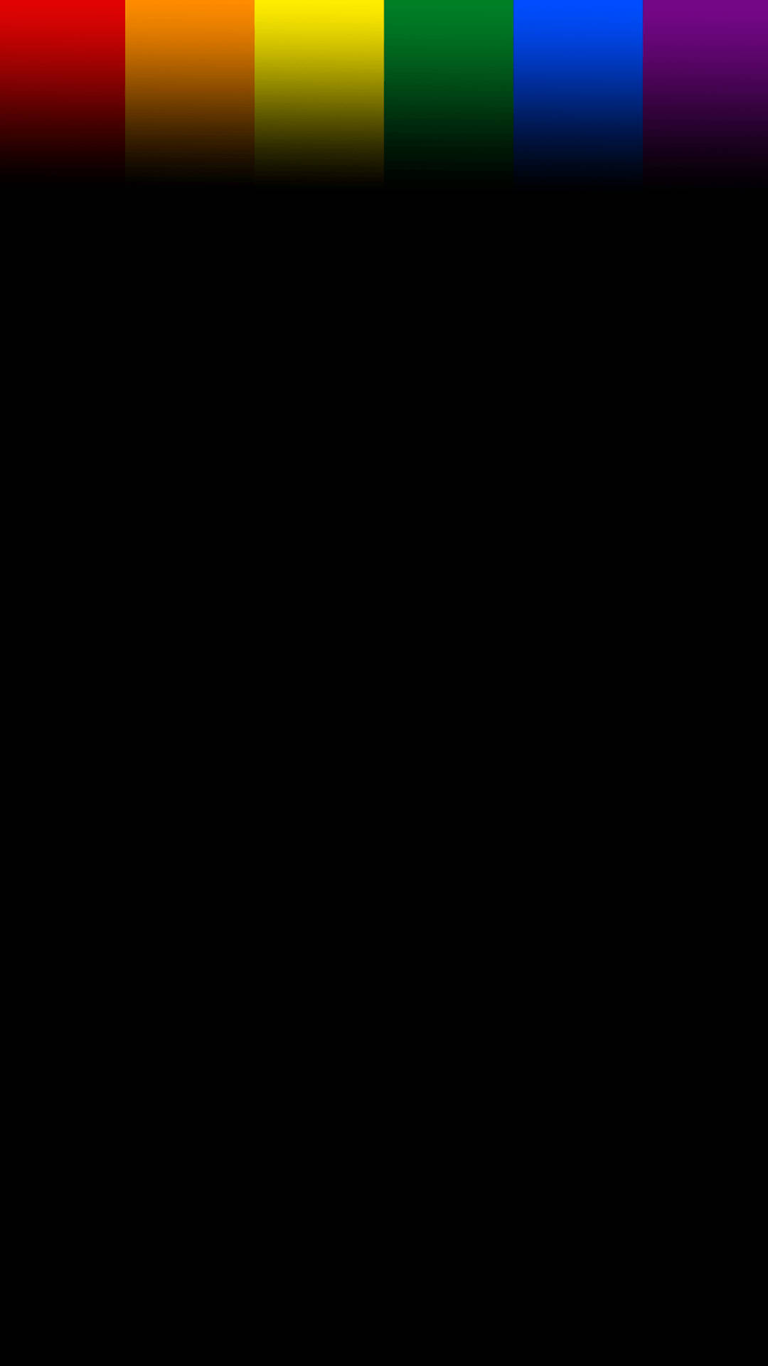rainbow gradient, black background, phone, Full HD Phone Wallpaper