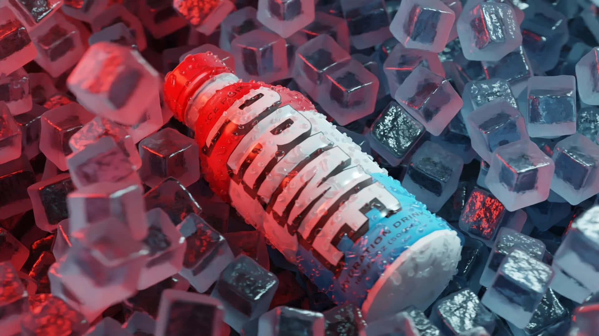 Prime Drink, red and blue, condensation, Full HD Desktop Wallpaper