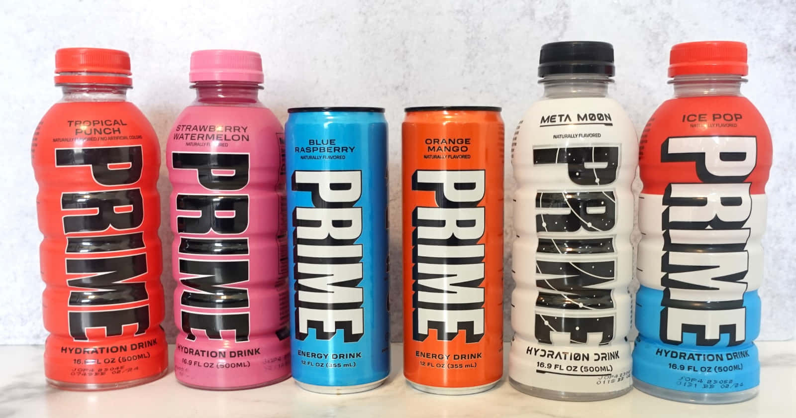 Prime Drink, variety pack, red, HD Desktop Wallpaper