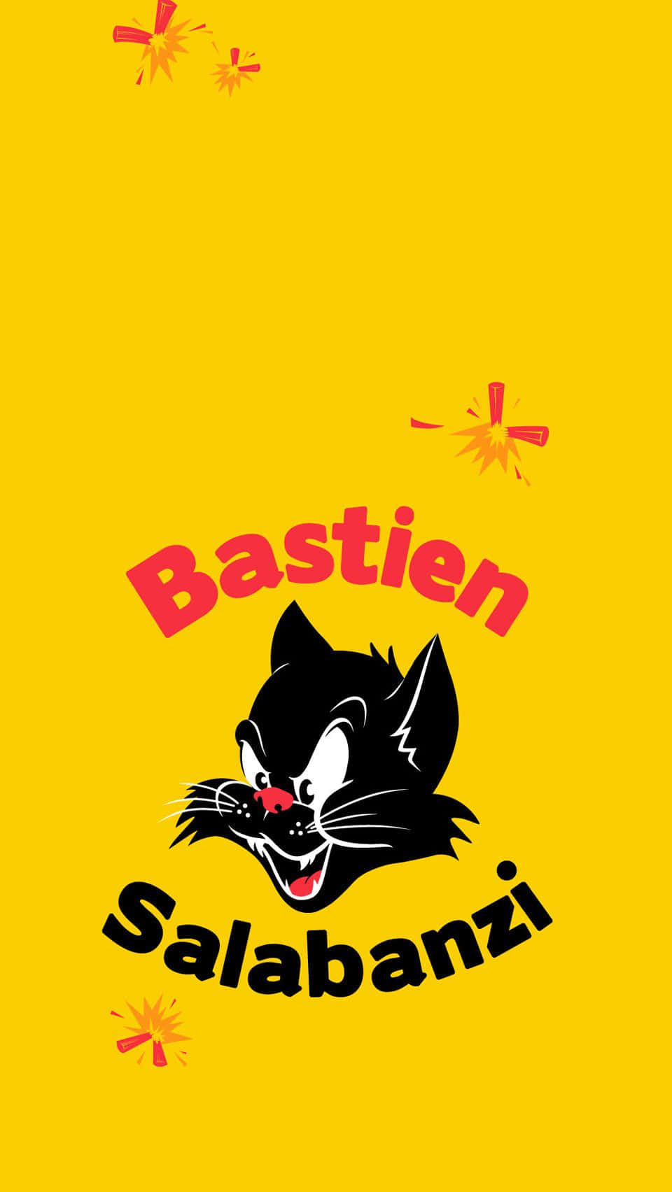 Primitive, black cat, red nose, HD Phone Wallpaper