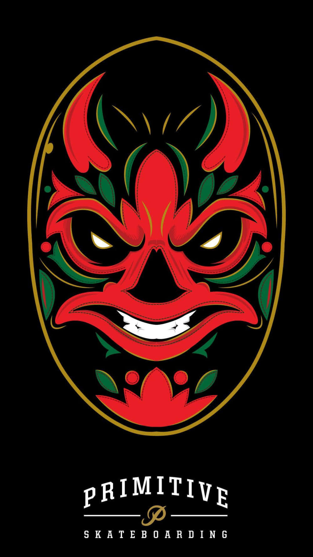 primitive, red, green, HD Phone Wallpaper