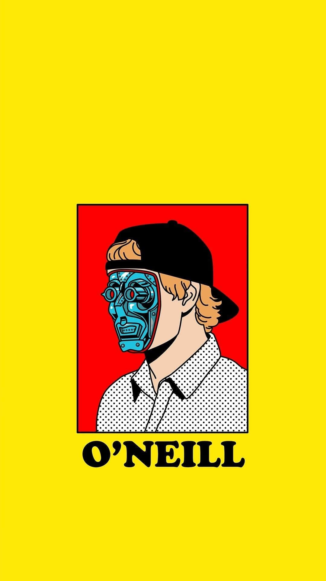 Primitive, pop art portrait, half robotic face, Full HD Phone Wallpaper