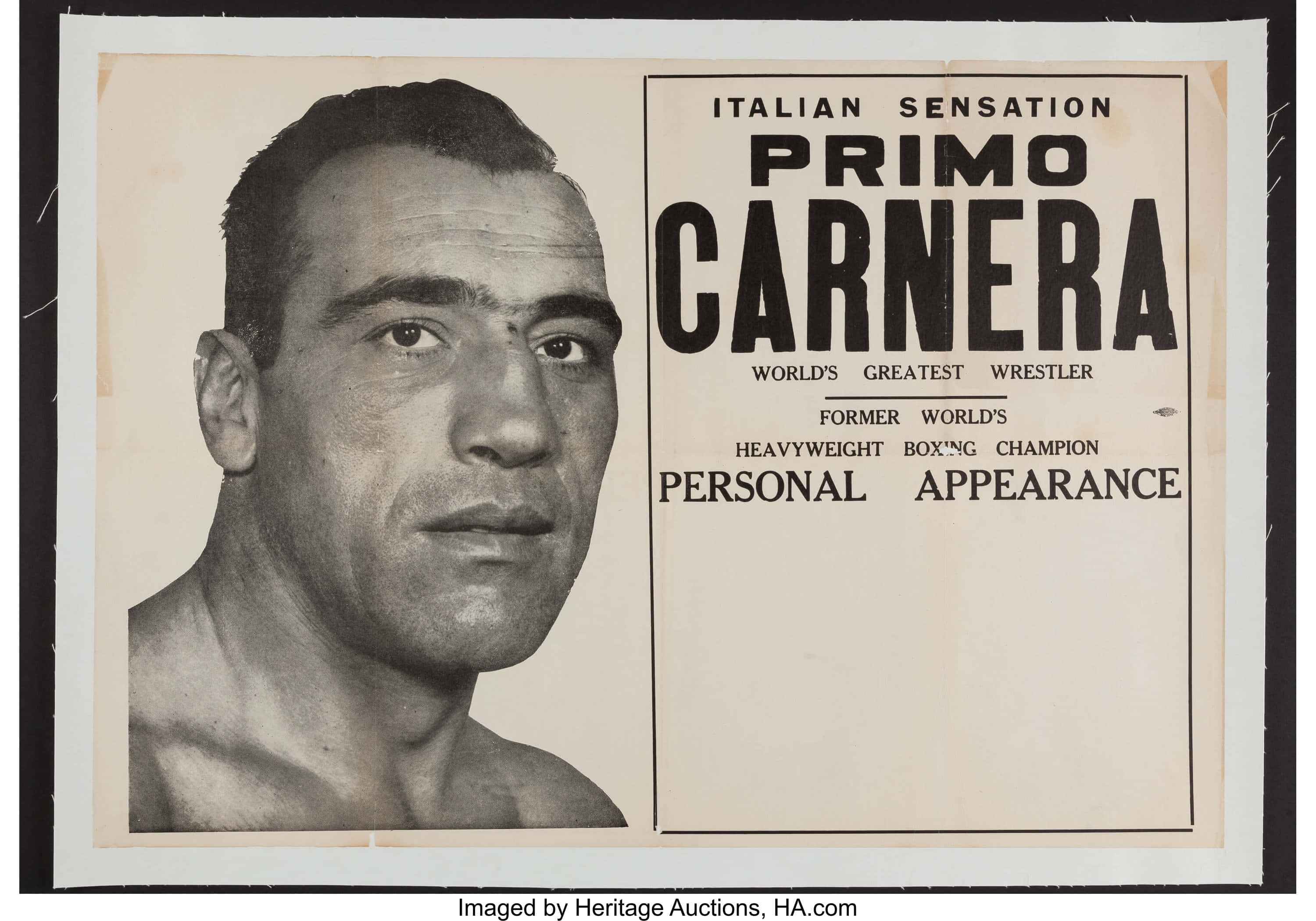 Primo Carnera, heavyweight champion, wrestler, 2K Desktop Wallpaper