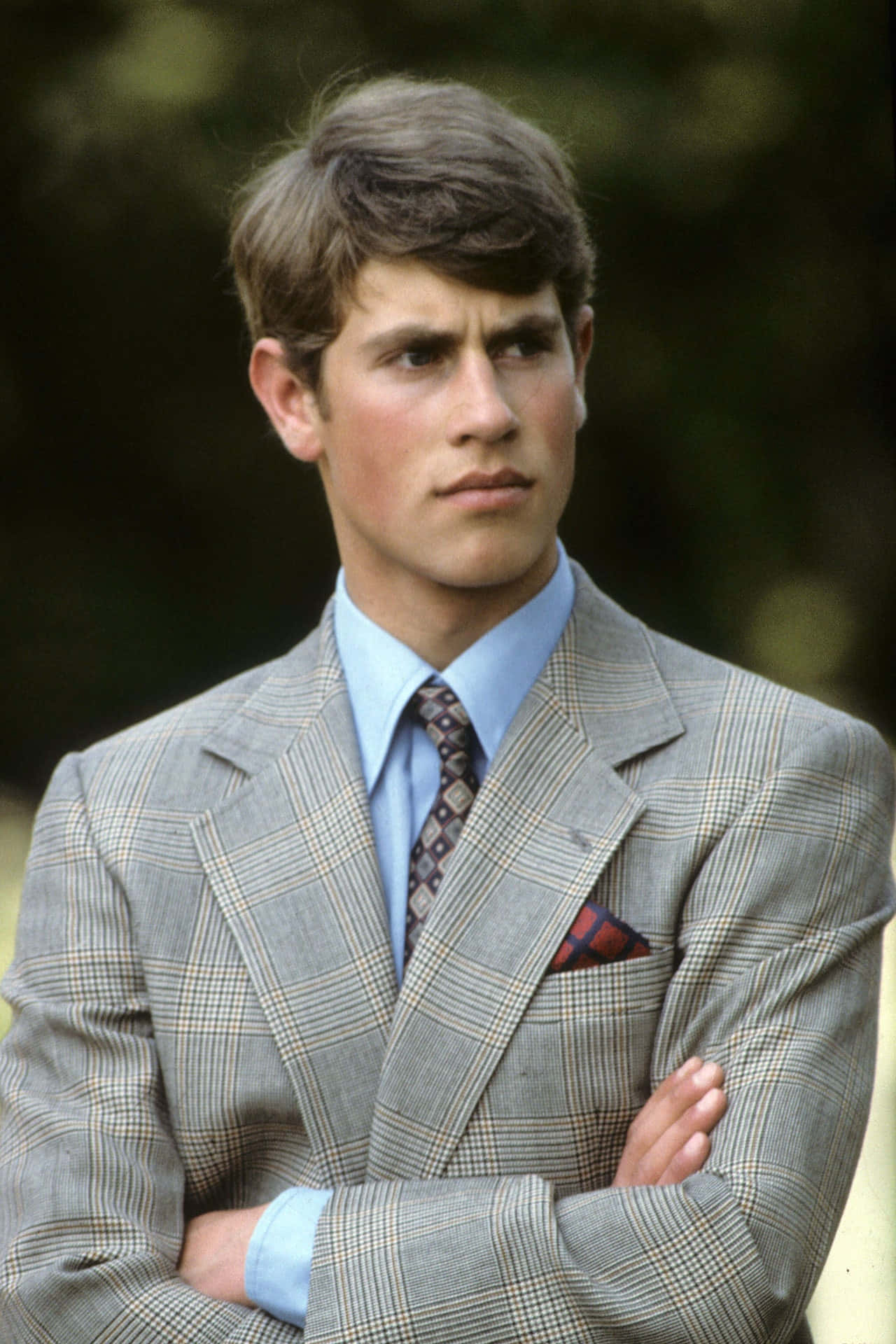 Prince Edward, plaid suit, arms crossed, Full HD Phone Wallpaper