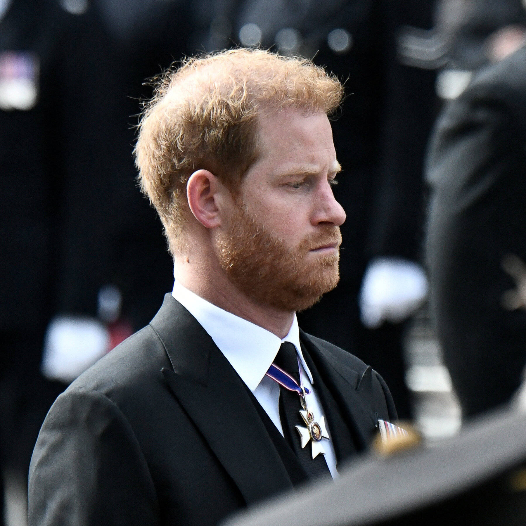 Prince Harry, formal black suit, medals, HD Desktop Wallpaper
