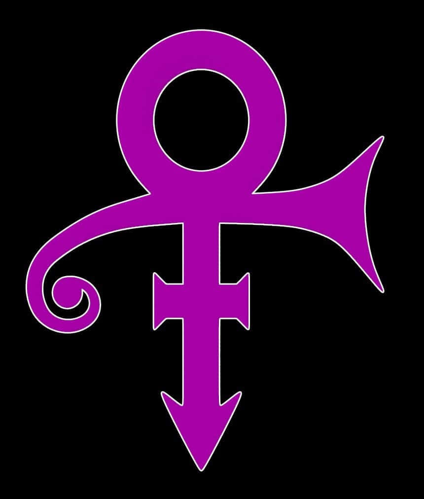 Prince Symbol, purple, white, SD Phone Wallpaper