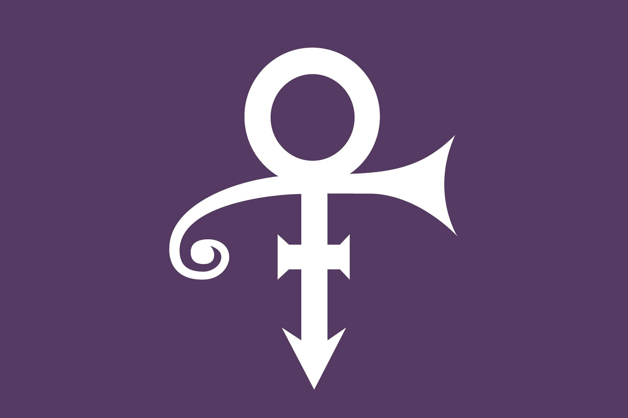Prince Symbol, violet, white, Full HD Desktop Wallpaper