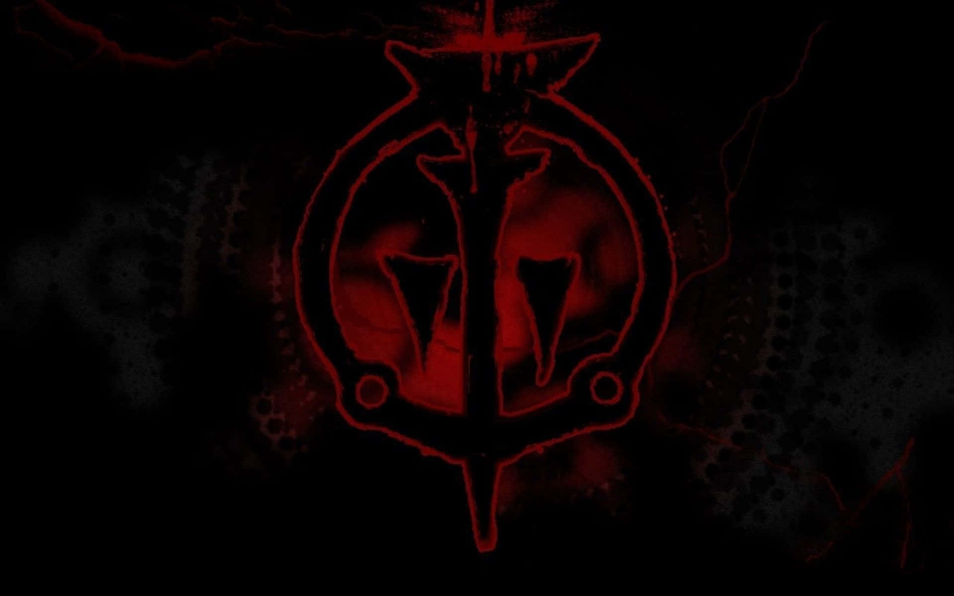Prince Symbol, glowing red, sharp edges, Full HD Desktop Wallpaper