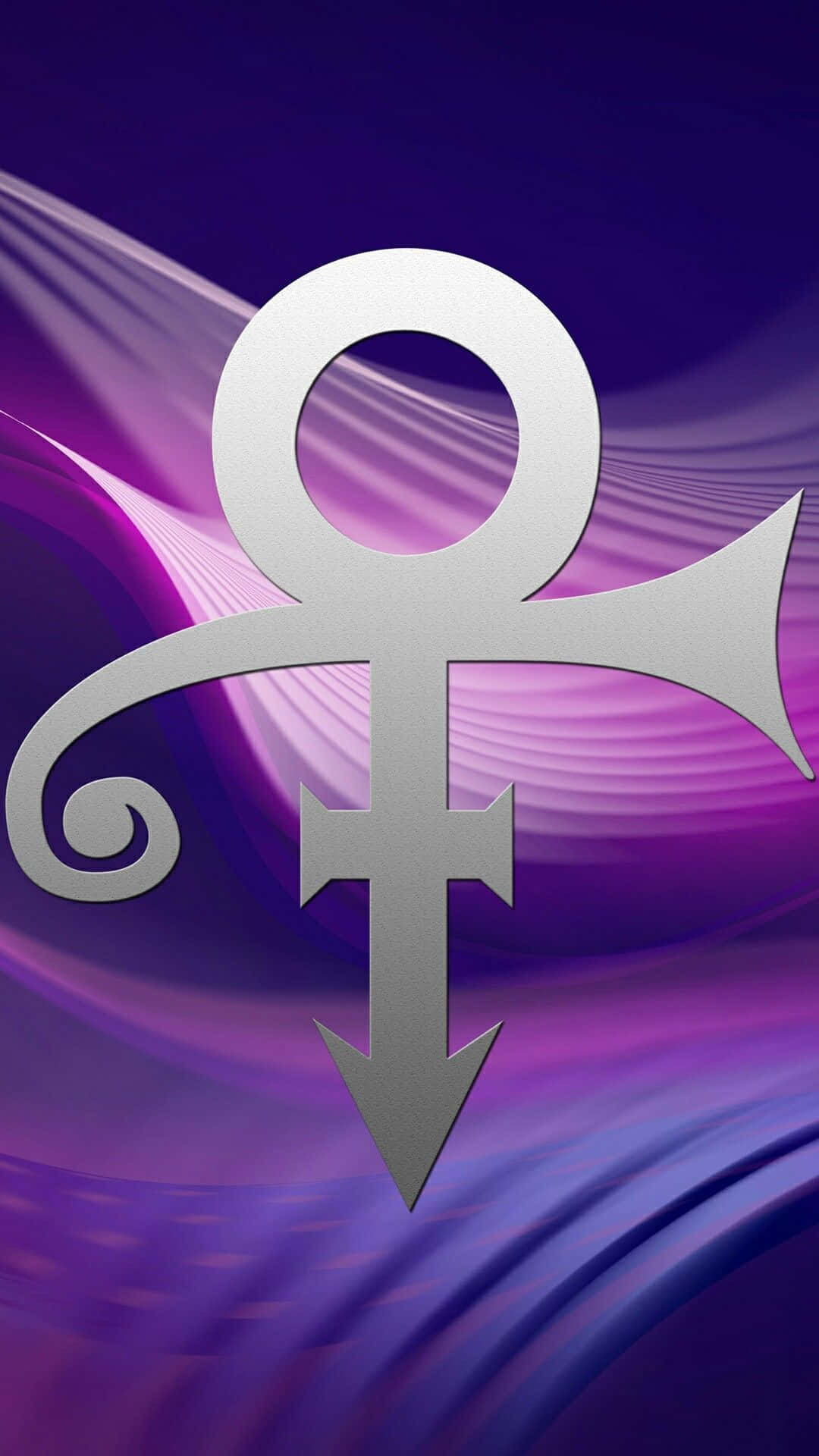 Prince Symbol, silver, purple, Full HD Phone Wallpaper