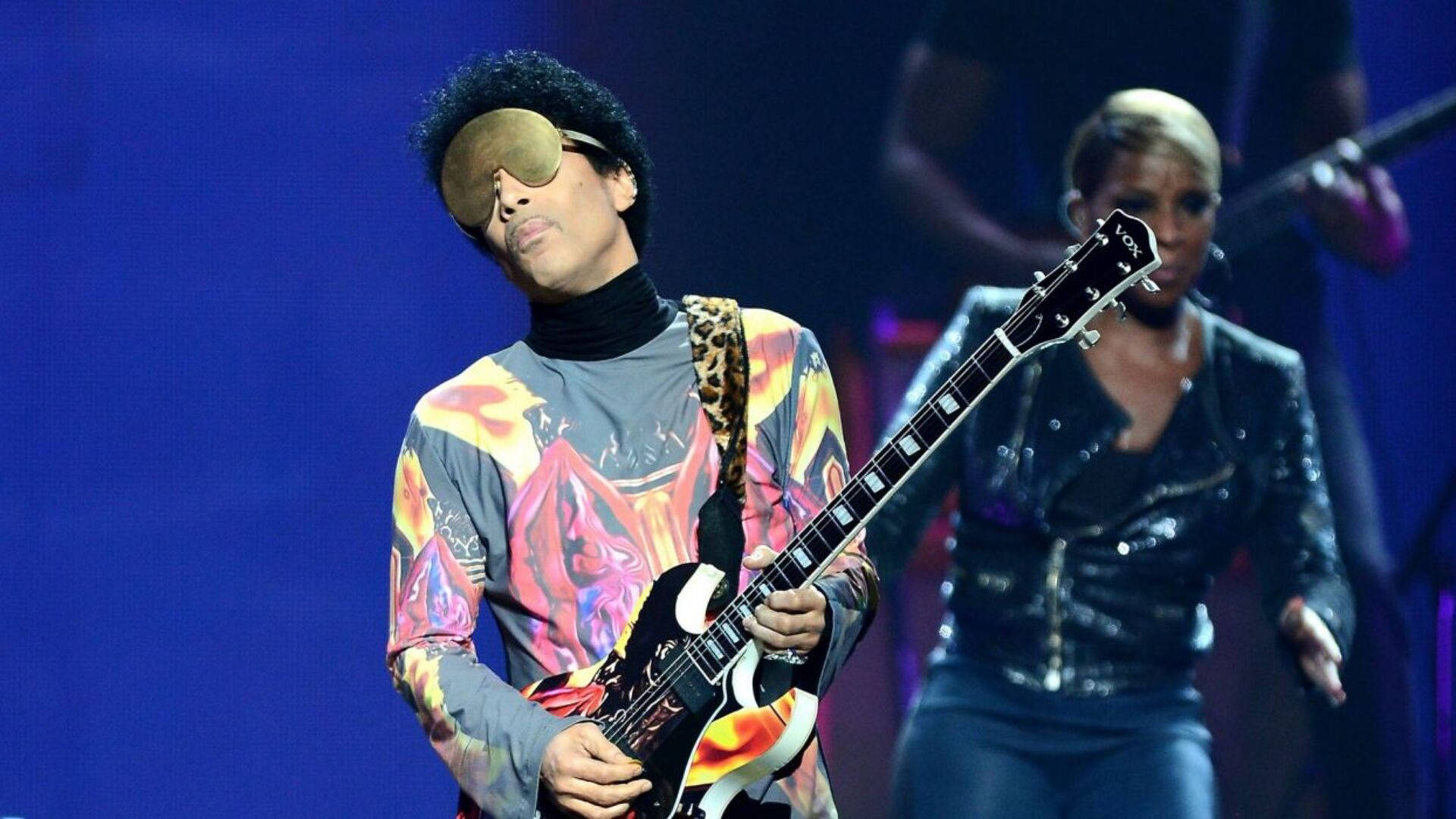 Prince, black electric guitar, gold sunglasses, Full HD Desktop Wallpaper