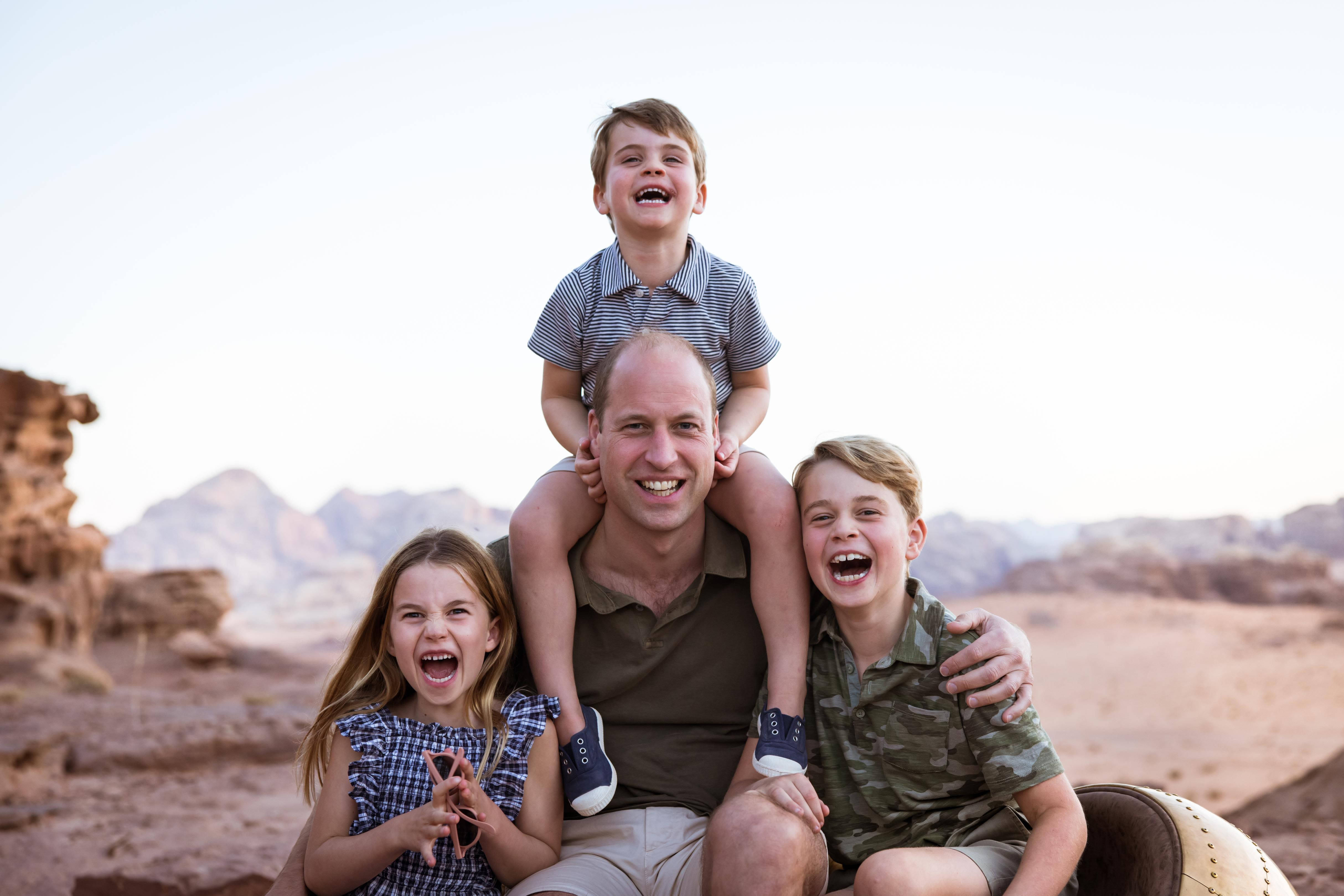 Prince William, kids, desert landscape, 4K Desktop Wallpaper
