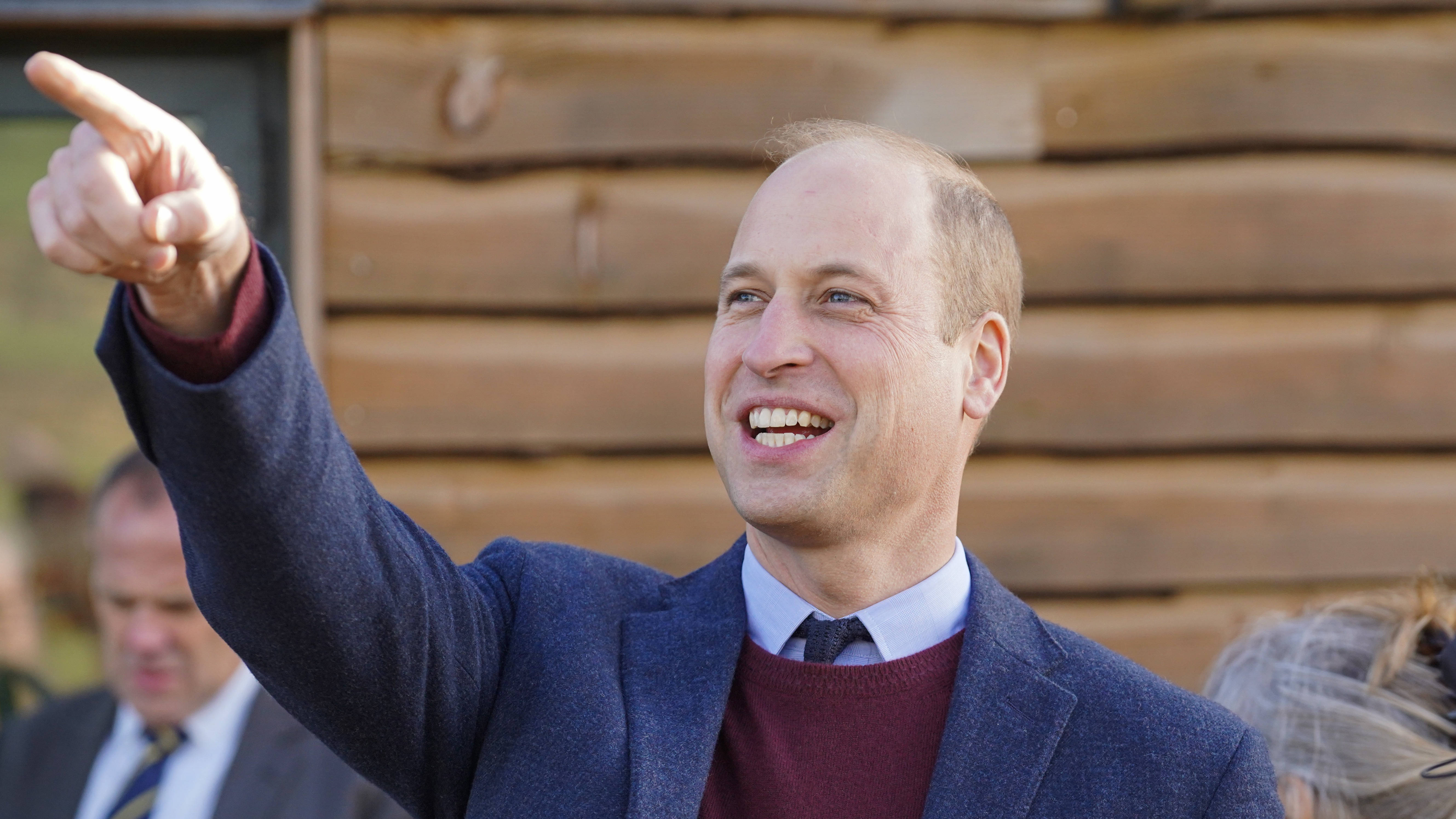 Prince William, smiling, pointing forward, 5K Desktop Wallpaper
