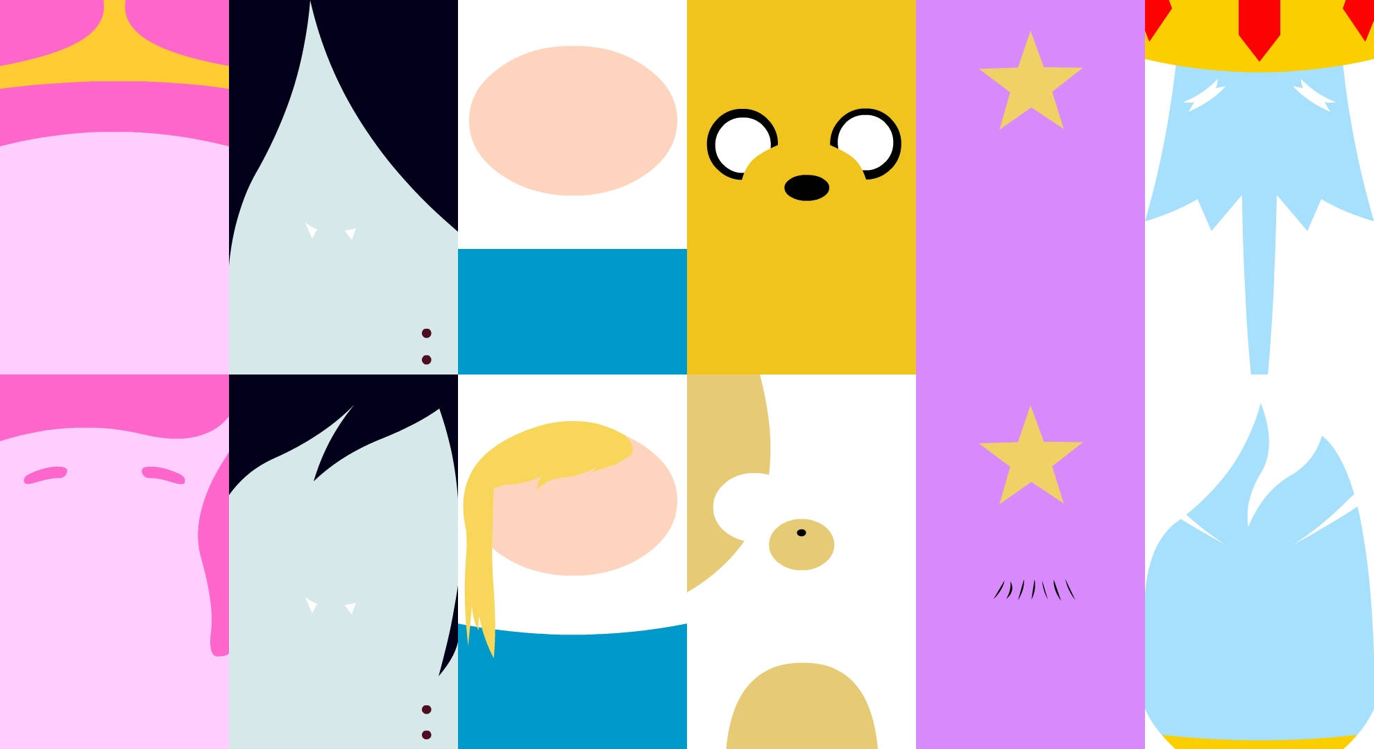 Princess Bubblegum, minimalist art, stylized cartoon characters, Full HD Desktop Wallpaper