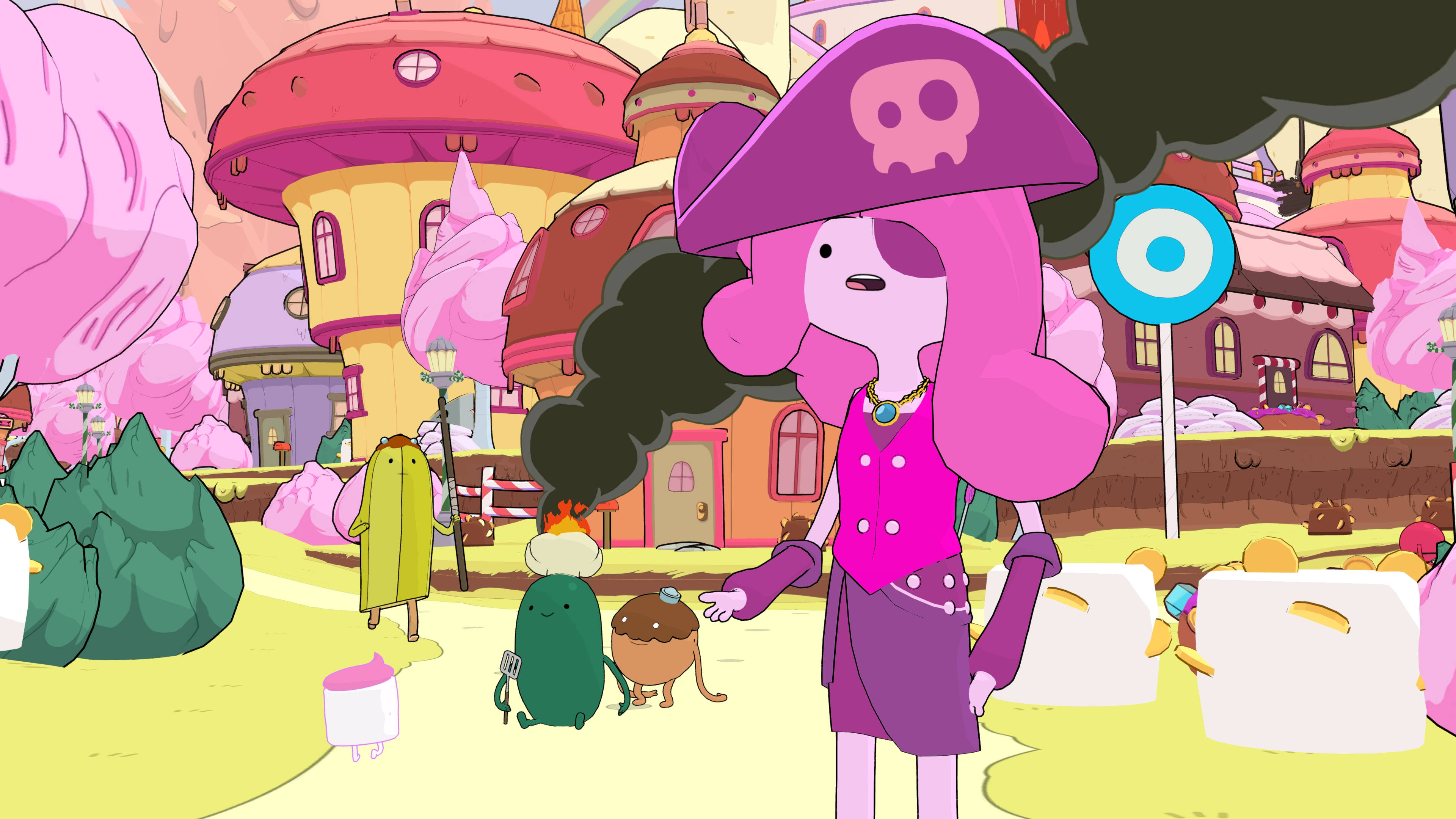 Princess Bubblegum, pirate, skull hat, 4K Desktop Wallpaper