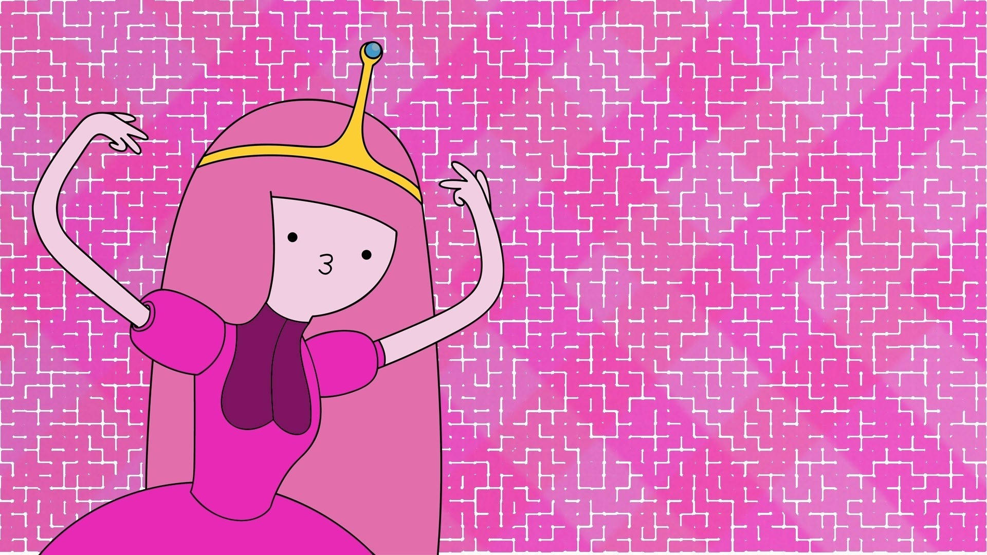 Princess Bubblegum, kawaii, pink hair, Full HD Desktop Wallpaper