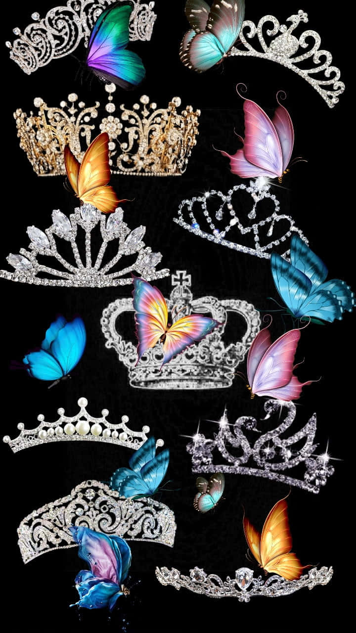 Princess Crown, shimmering tiaras, sparkling jewels, HD Phone Wallpaper