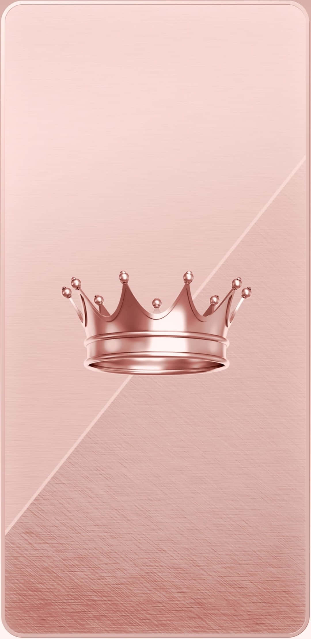Princess Crown, rose gold crown, soft gradient background, Full HD Phone Wallpaper