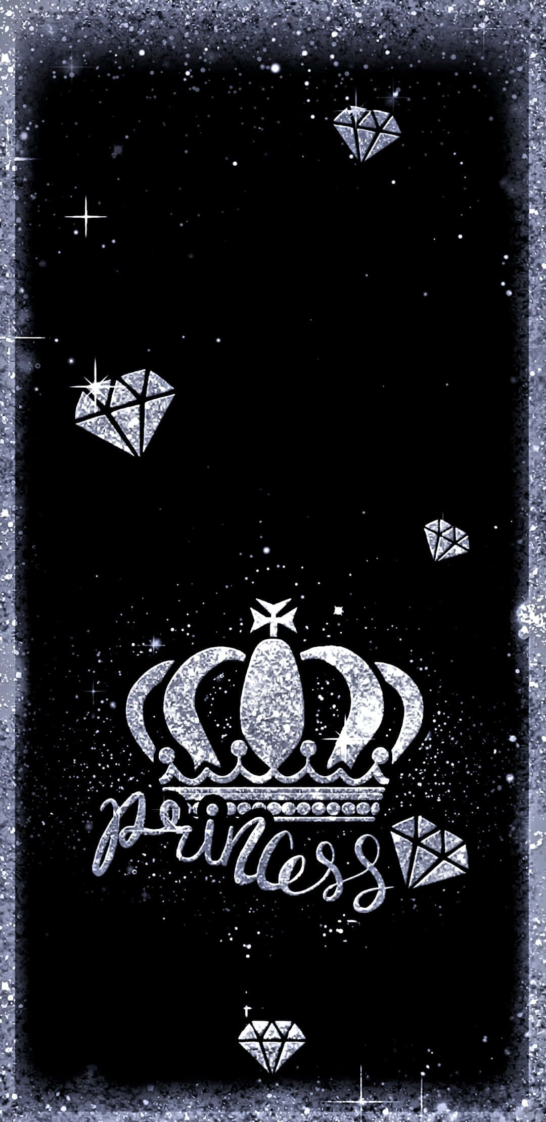 Princess Crown, silver crown, diamond motifs, Full HD Phone Wallpaper
