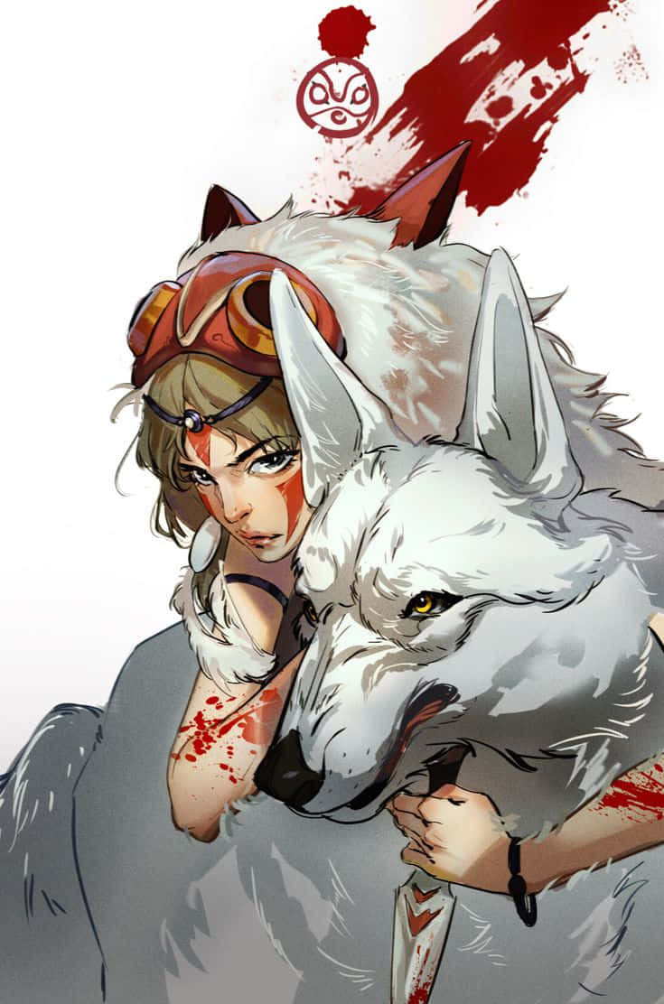 Princess Mononoke, Studio Ghibli, goggles, SD Phone Wallpaper