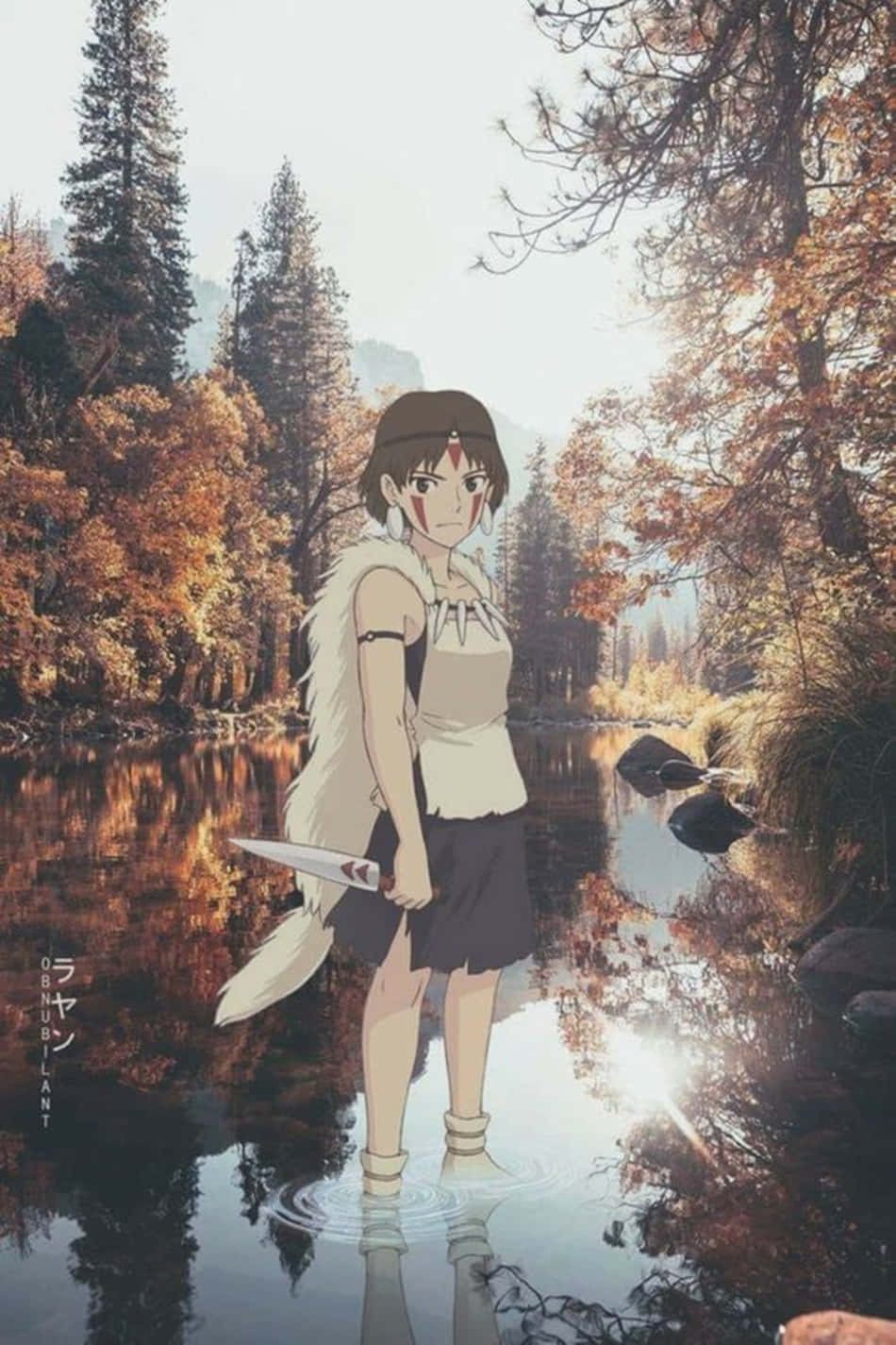 Princess Mononoke, Studio Ghibli, anime girl, HD Phone Wallpaper