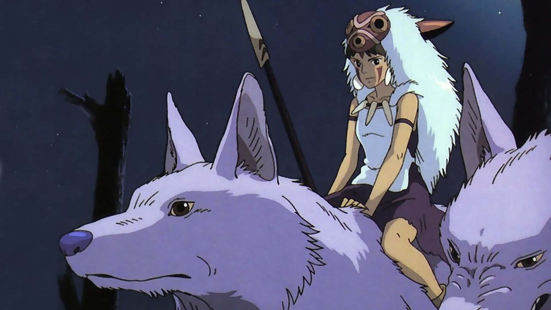 Princess Mononoke, Studio Ghibli, goggles, Full HD Desktop Wallpaper