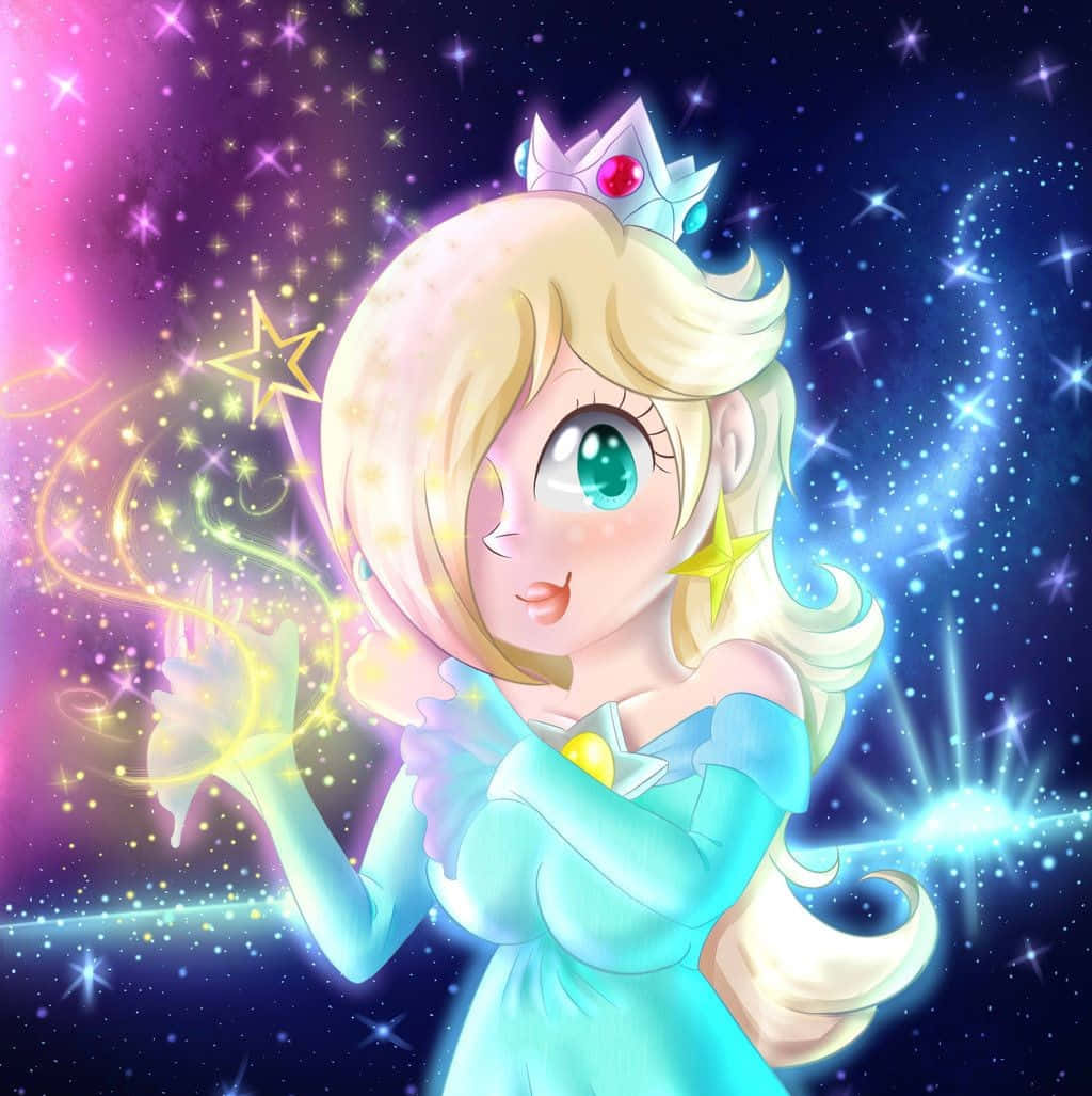 Princess Rosalina, blonde hair, crown, SD Phone Wallpaper