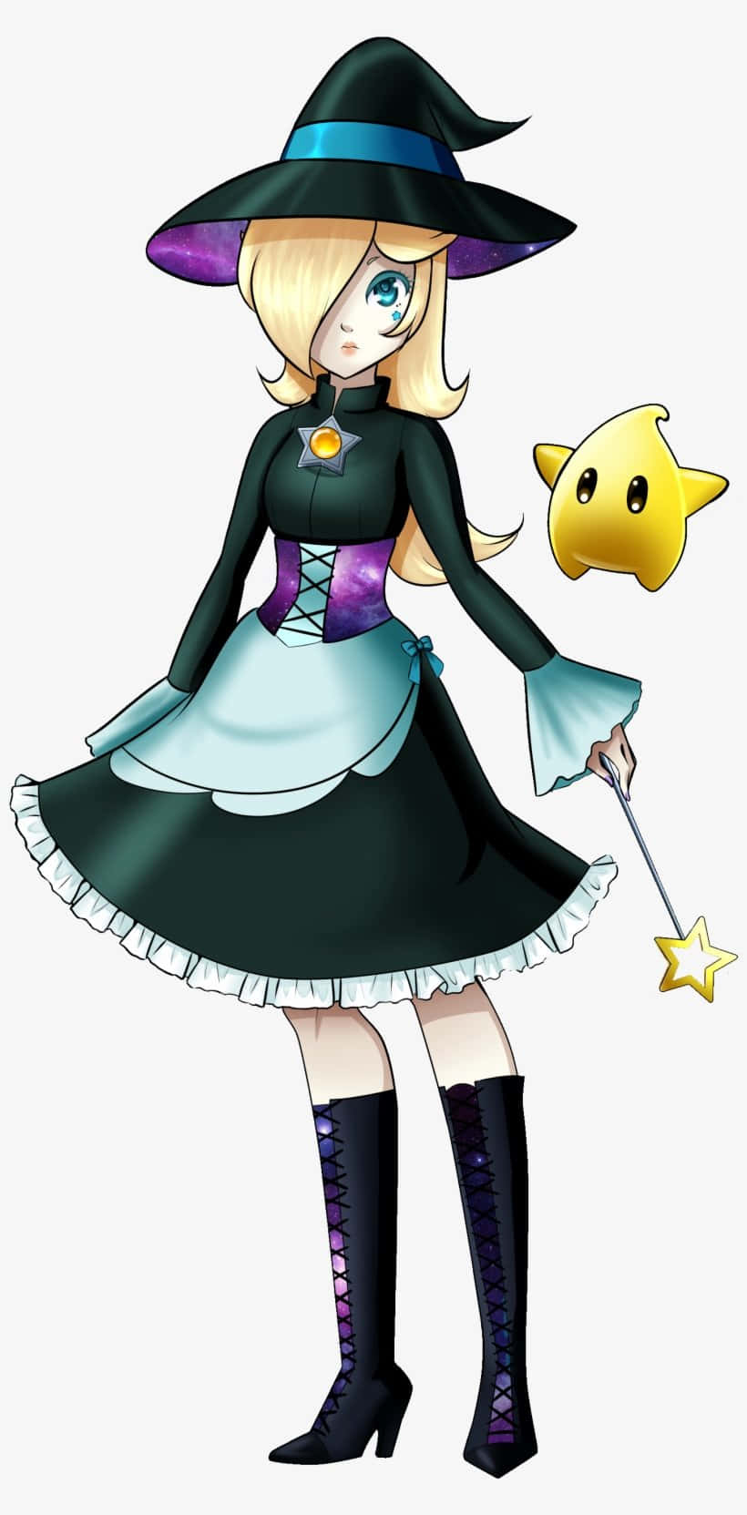 Princess Rosalina, anime witch, blonde hair, HD Phone Wallpaper