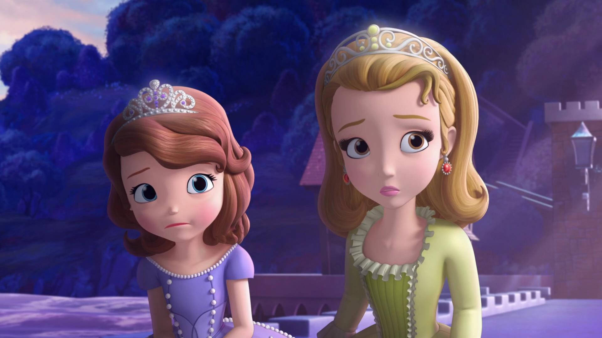 Princess Sofia, Amber, castle balcony, Full HD Desktop Wallpaper