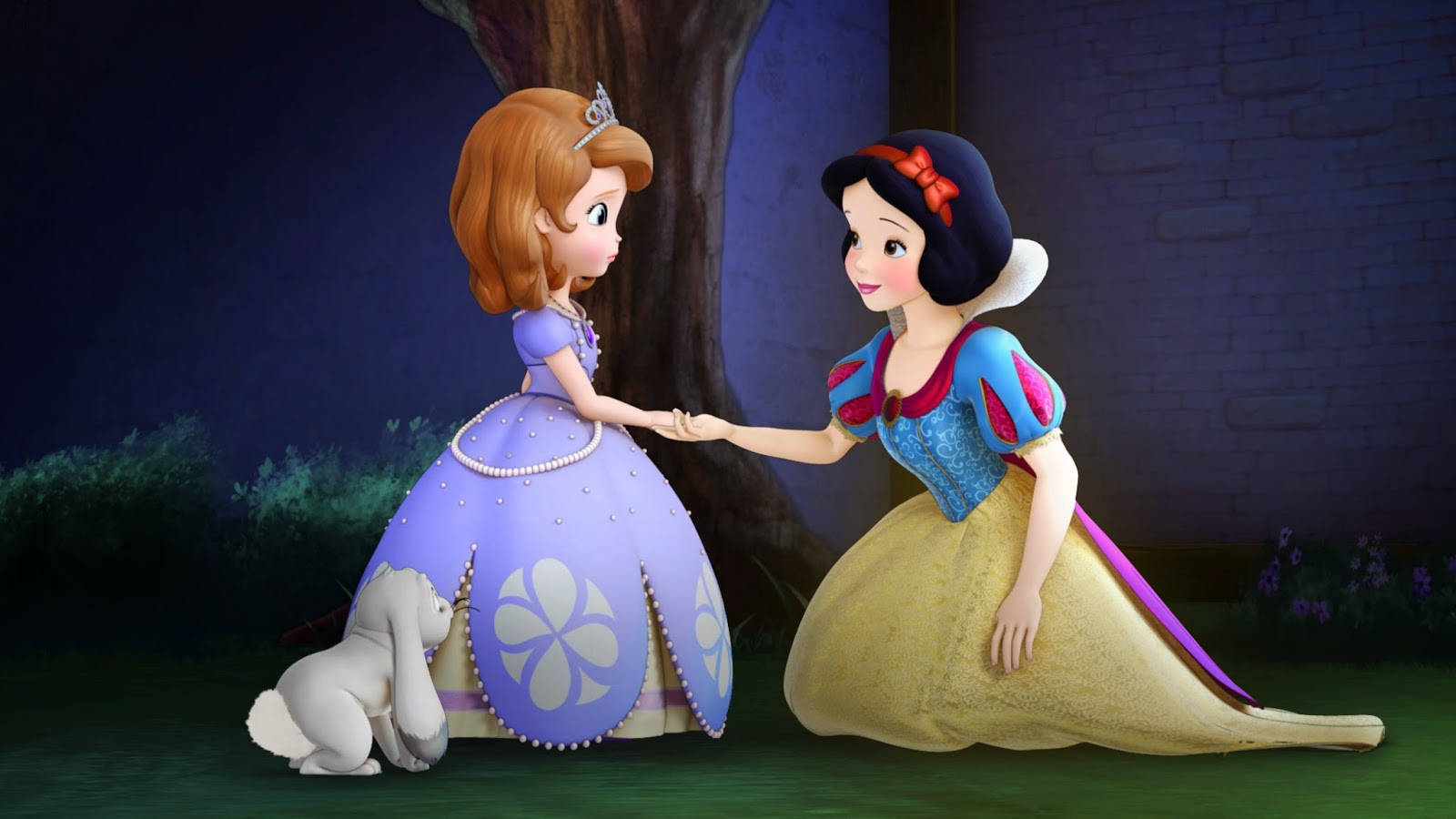 Princess Sofia, Snow White, royal gowns, HD Desktop Wallpaper