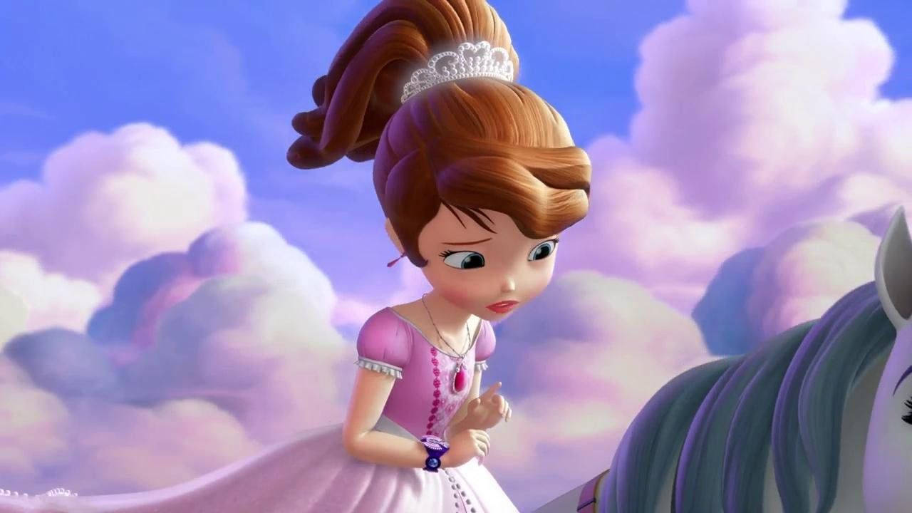 Princess Sofia, pink gown, tiara, HD Desktop Wallpaper
