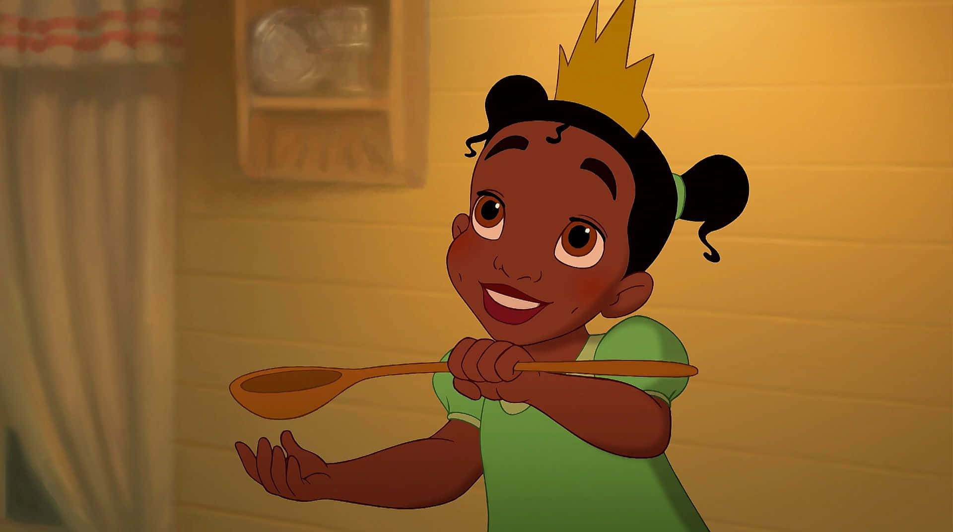Princess Tiana, child, crown, Full HD Desktop Wallpaper