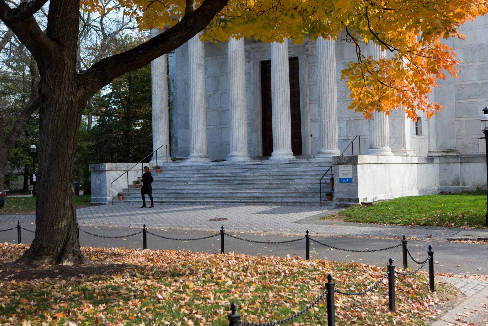 Princeton University, marble steps, classical building, Full HD Desktop Wallpaper