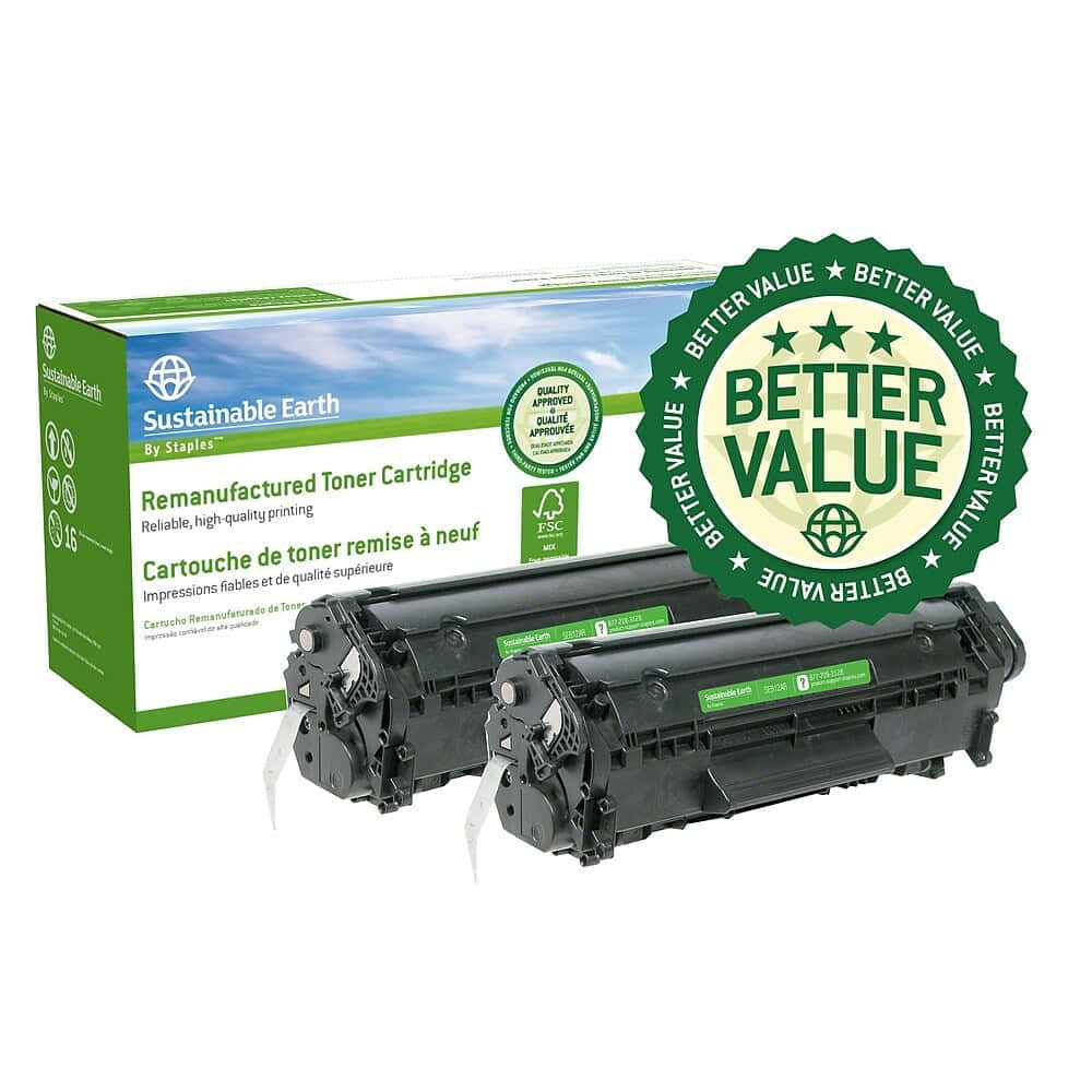 Toner, Sustainable Earth by Staples, Better Value, SD Desktop Wallpaper