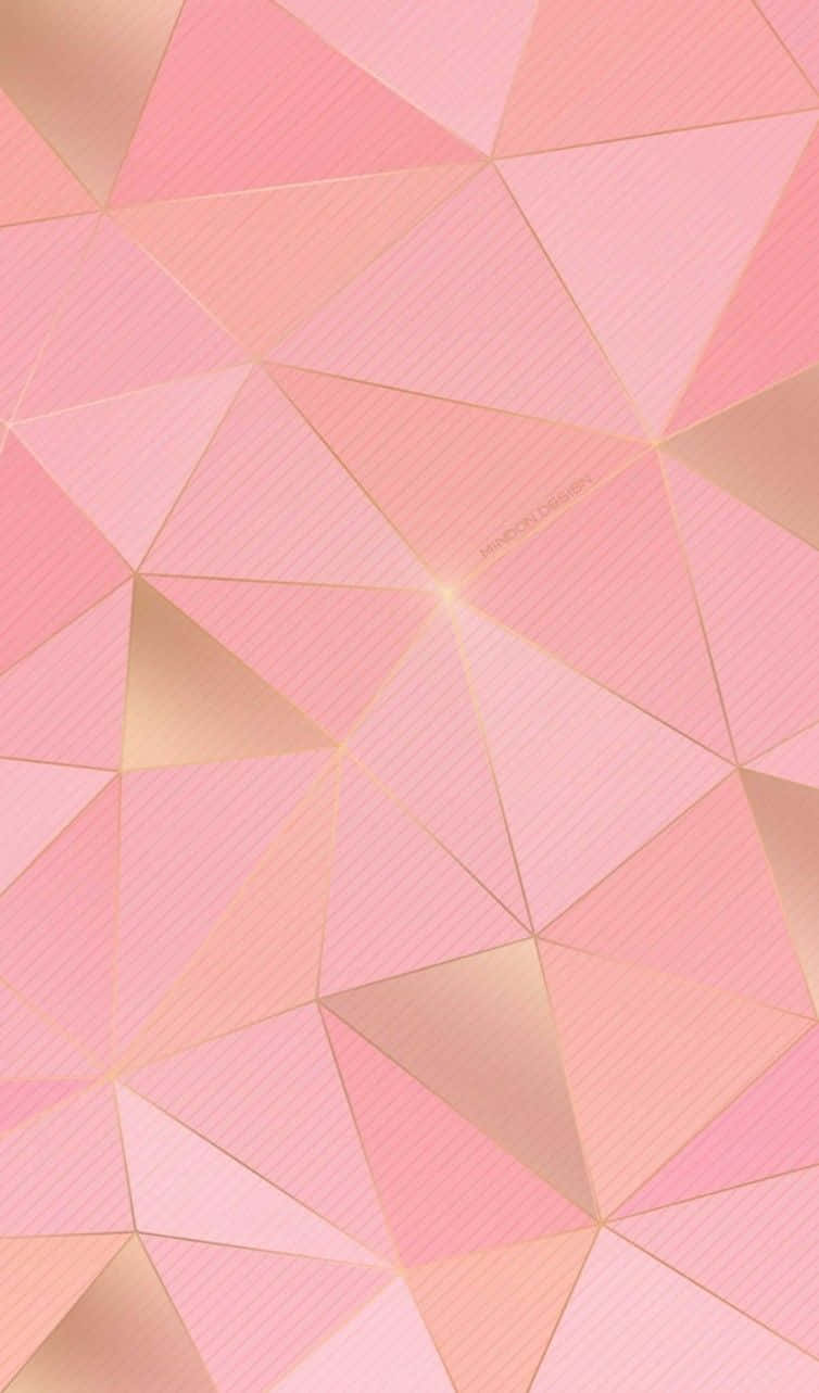 rose gold iPhone 5, geometric wallpaper, triangular facets, HD Phone Wallpaper