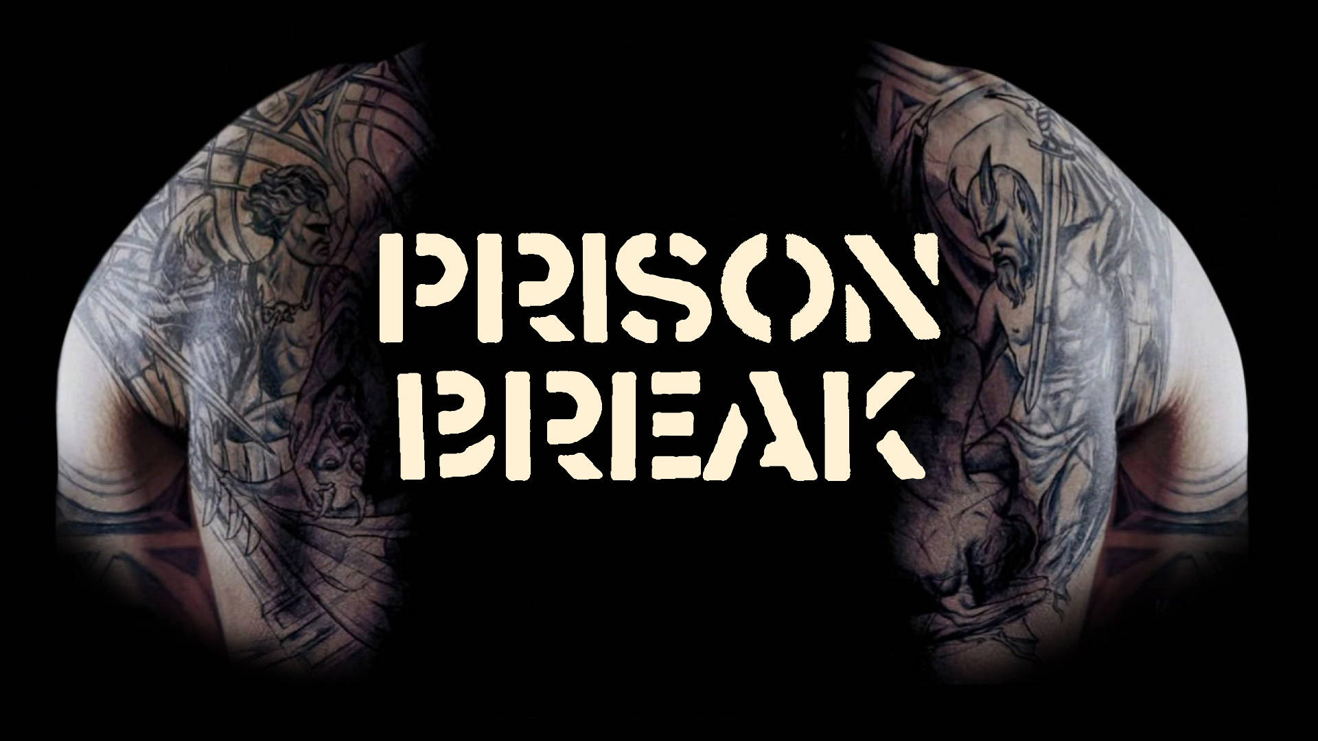 Prison Break, white, black, Full HD Desktop Wallpaper
