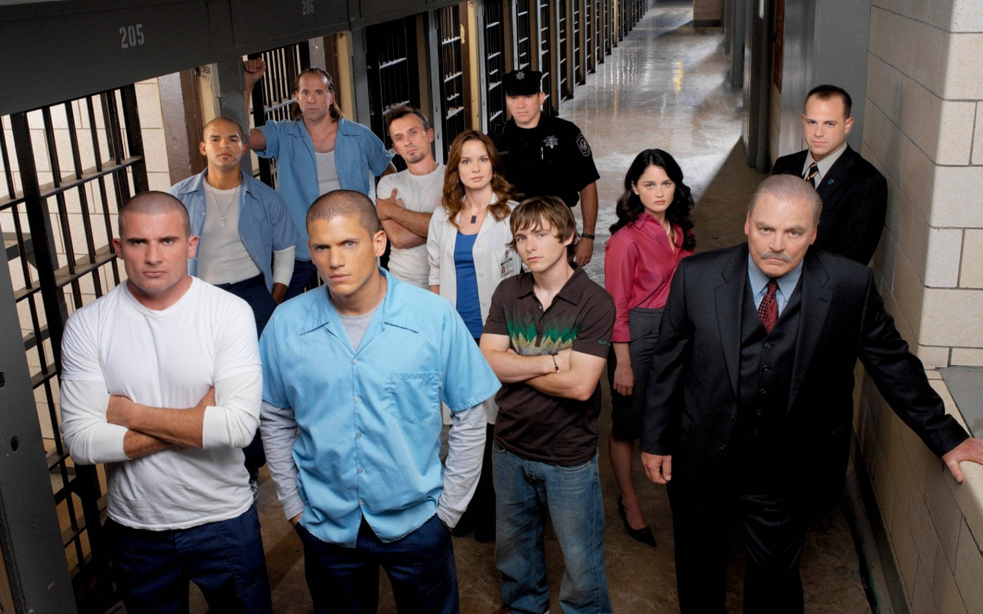 Prison Break, prison drama, stark institutional hallway, Full HD Desktop Wallpaper