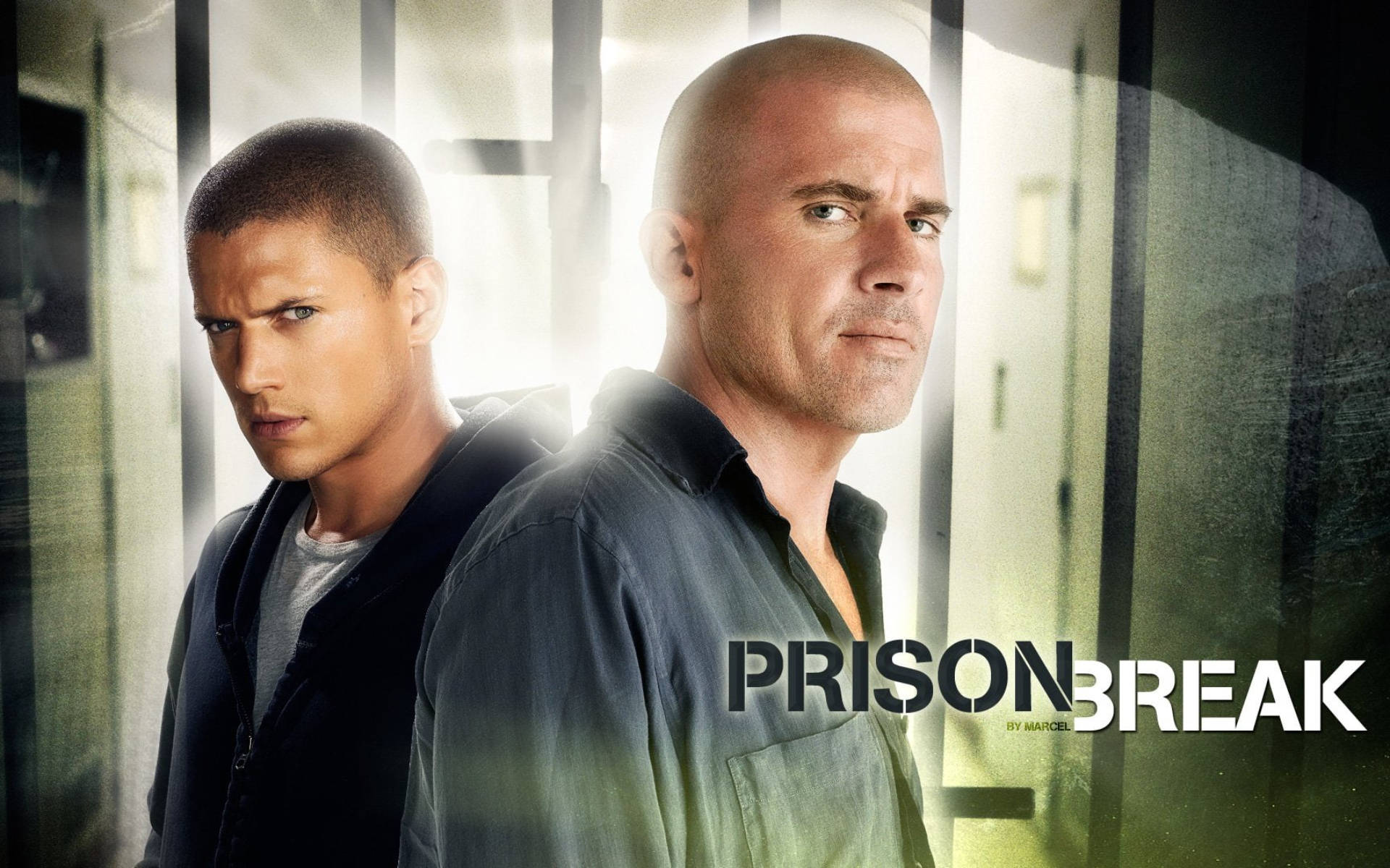Prison Break, main characters, prison corridor, Full HD Desktop Wallpaper