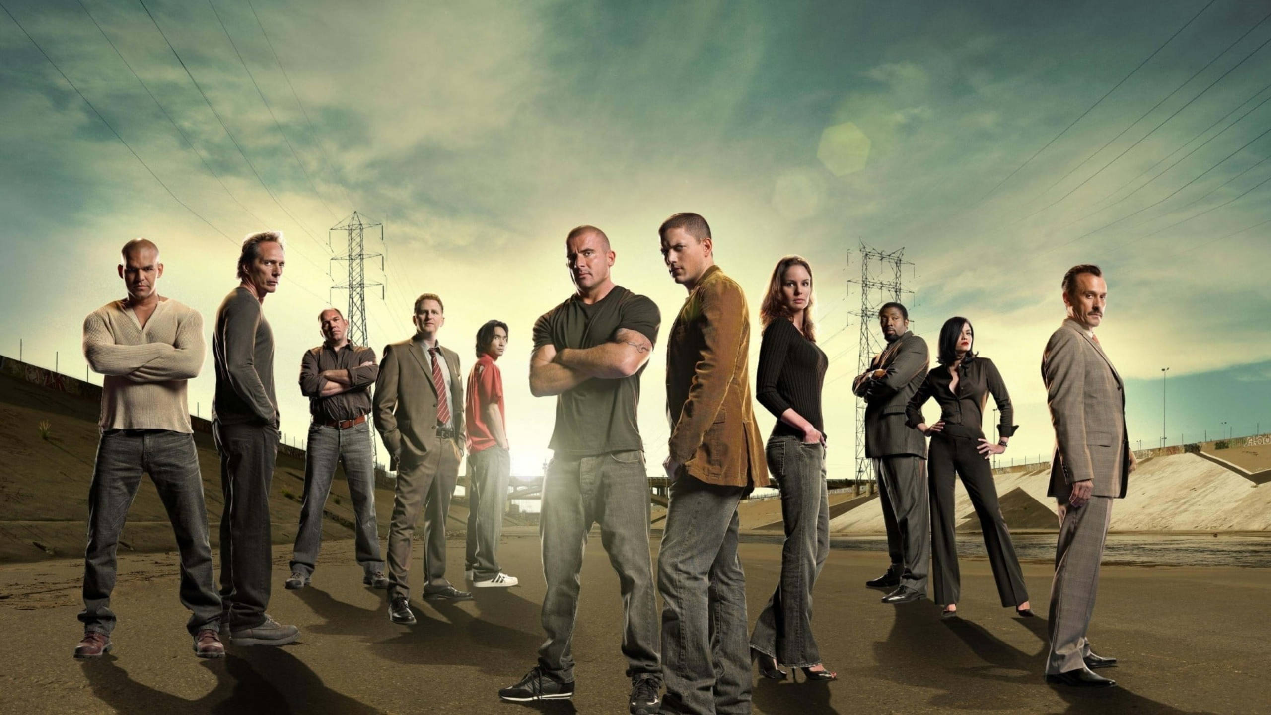 Prison Break, barren roadside, cloudy sky, 2K Desktop Wallpaper