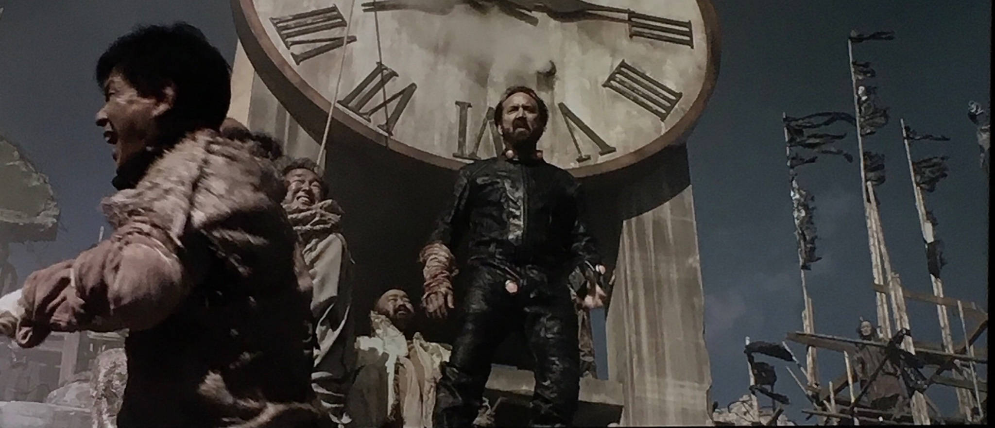 Prisoners of the Ghostland, clock tower, giant broken clock, Full HD Desktop Wallpaper
