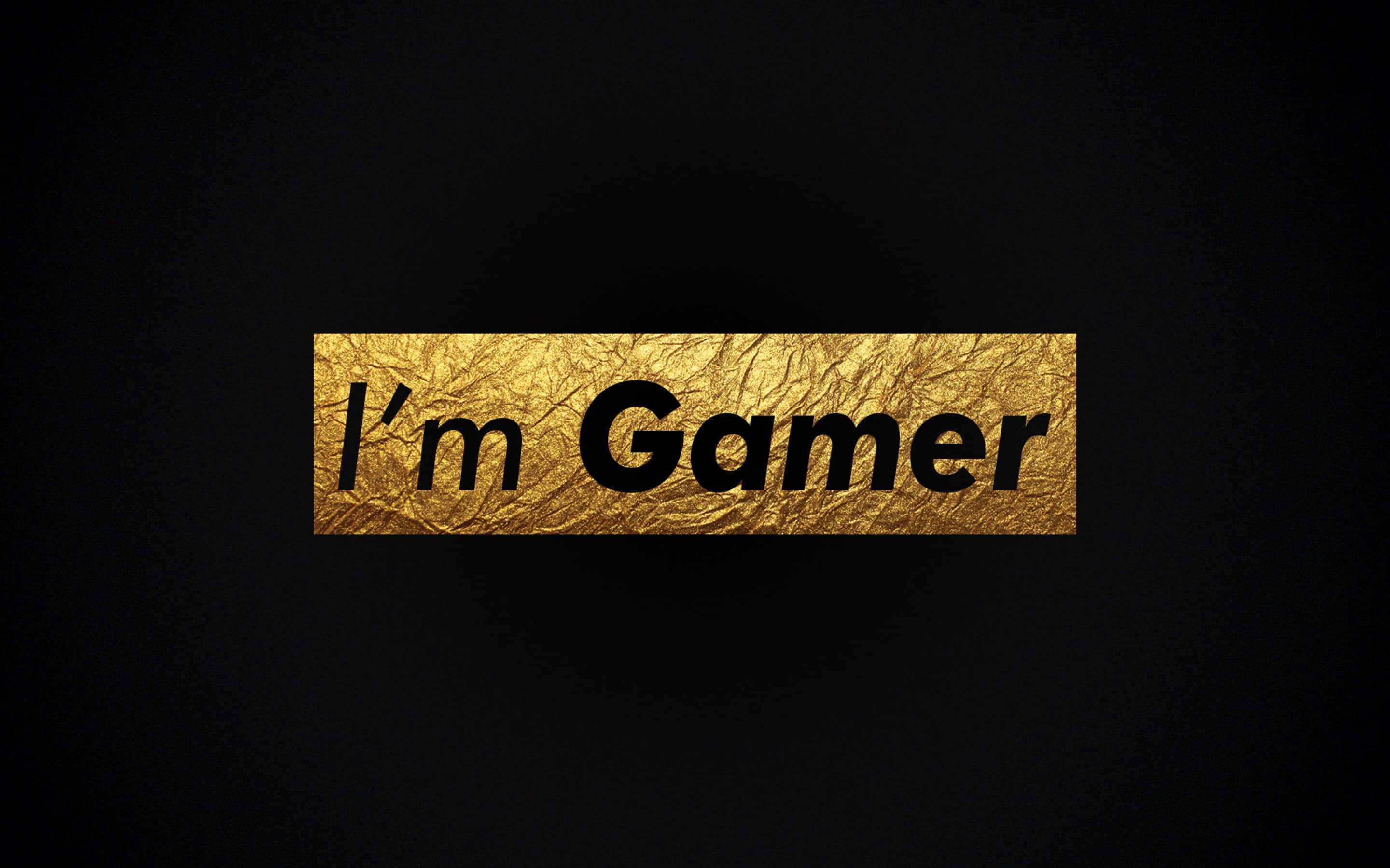 pro gamer, black text, I'm Gamer, 2K Desktop Wallpaper