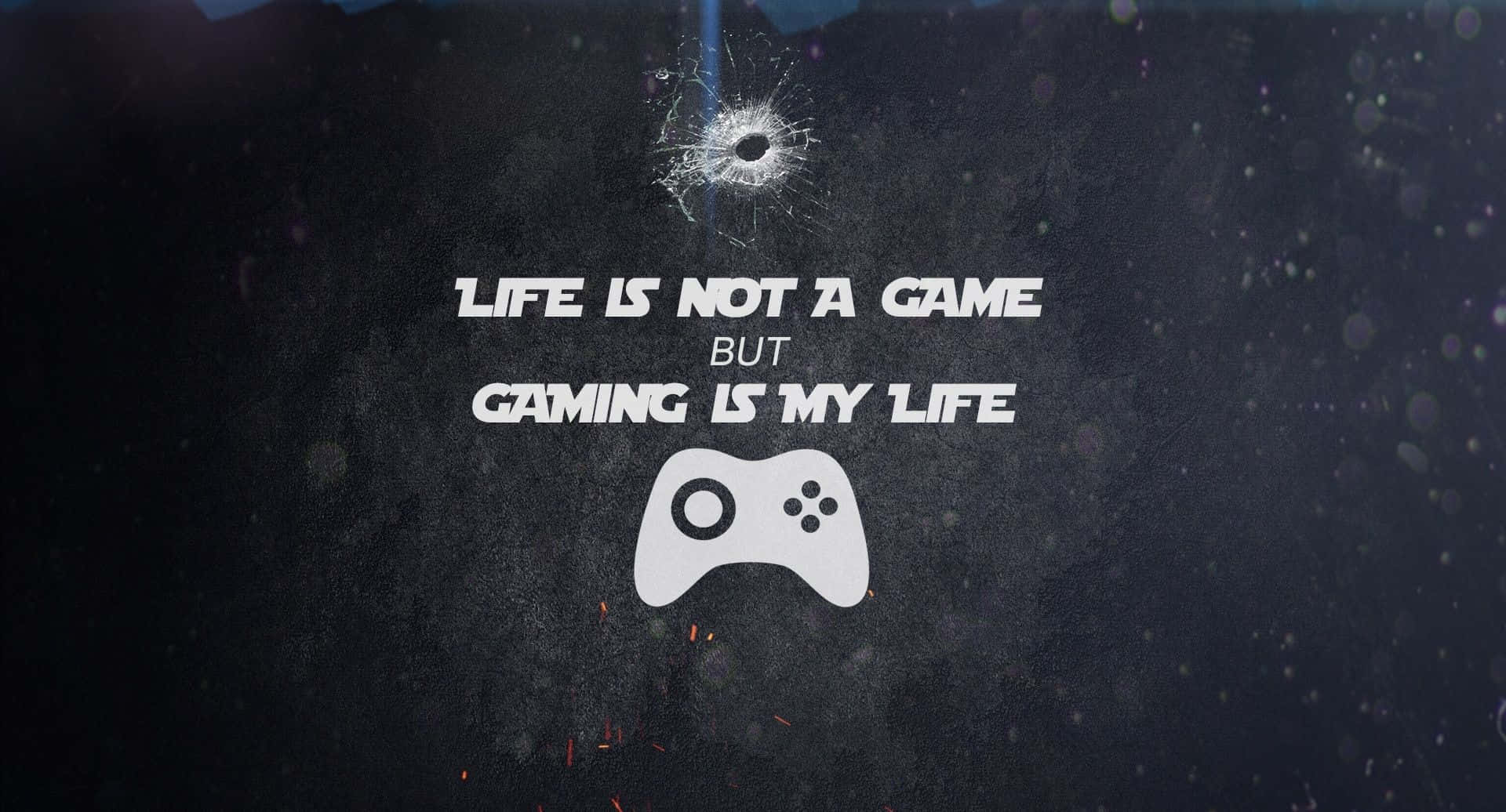 Pro Gamer, RGB Lights, cracked dark wall, Full HD Desktop Wallpaper