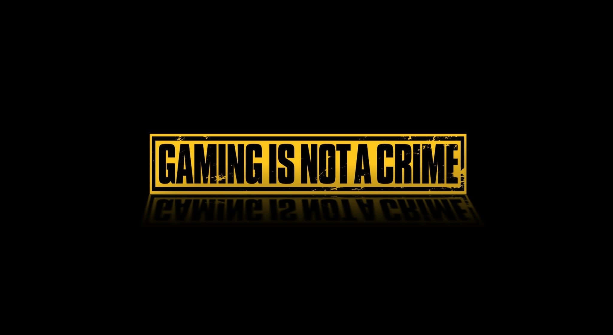 Pro Gamer, yellow text, black background, Full HD Desktop Wallpaper