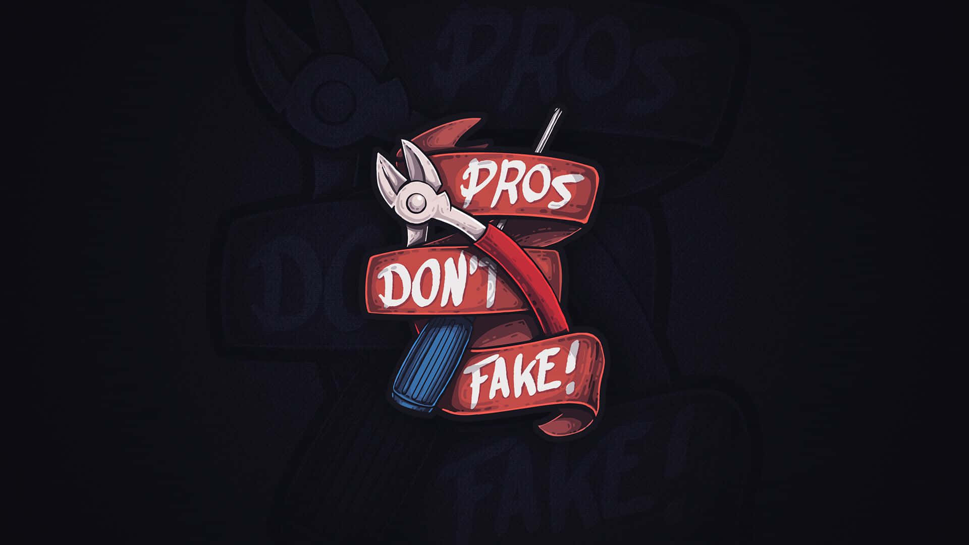 pro gamer, red ribbon, white text, Full HD Desktop Wallpaper