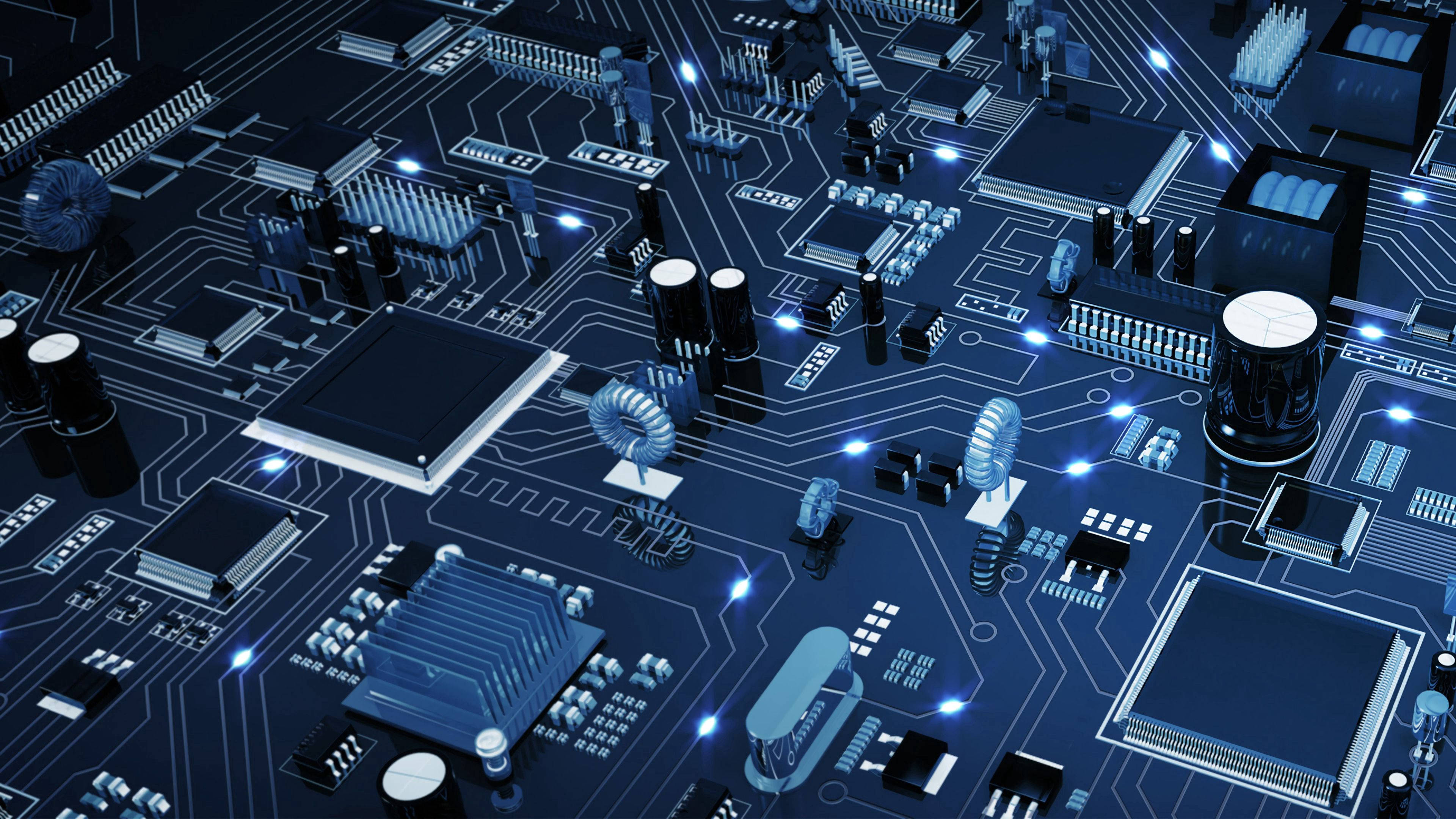 Processor, microchip, circuit, 4K Desktop Wallpaper