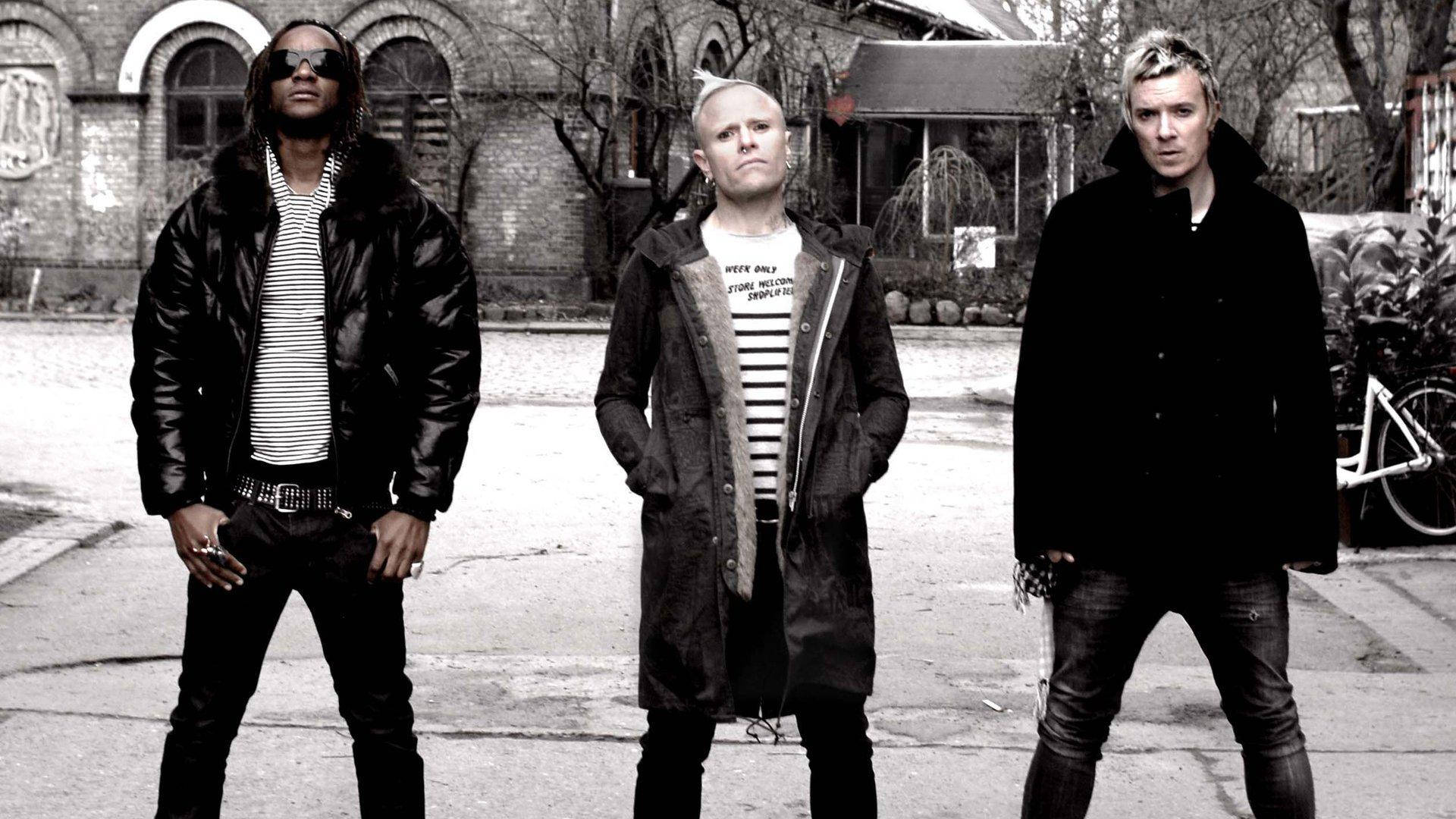 The Prodigy, black jackets, striped shirts, Full HD Desktop Wallpaper